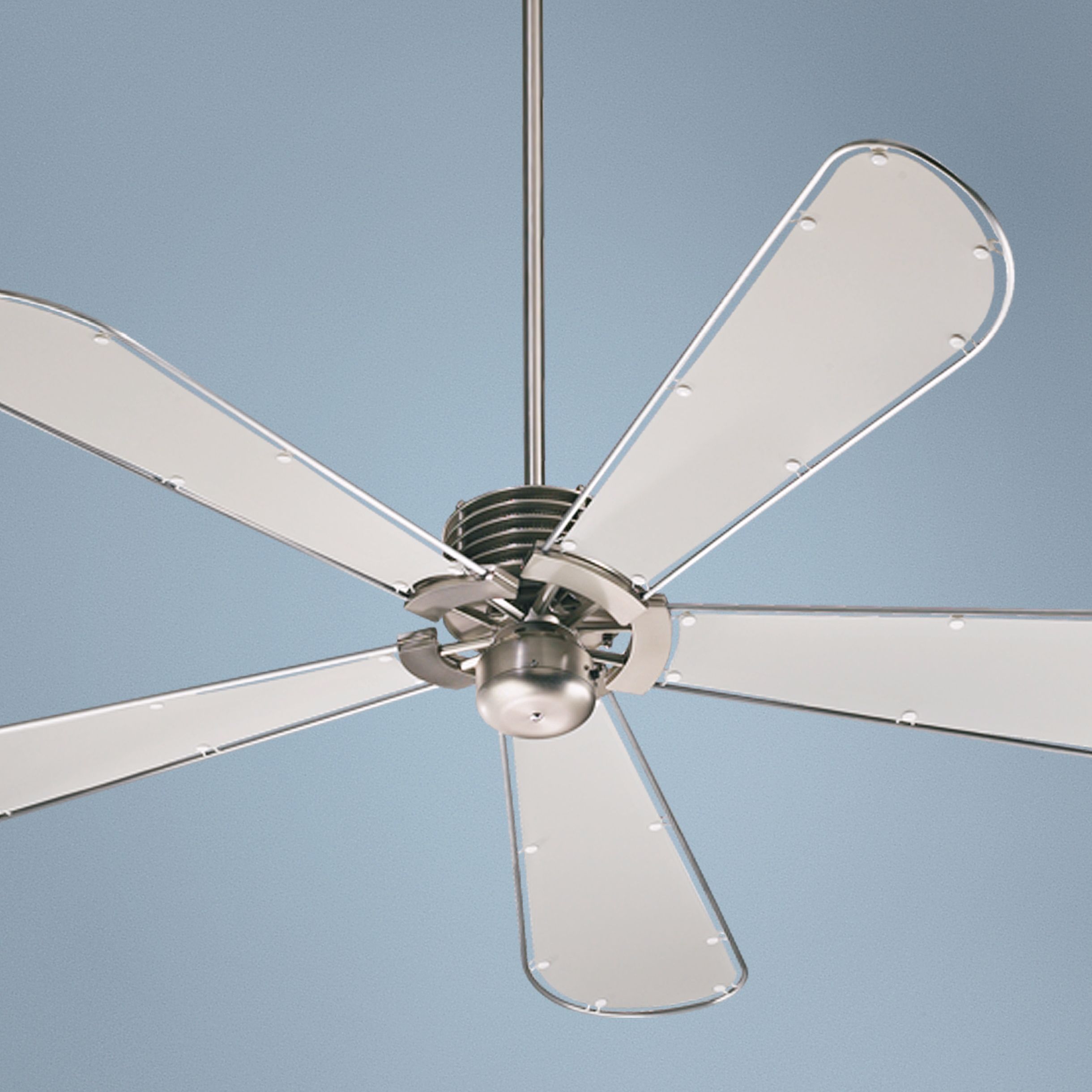 60" Quorum Dragonfly Collection Nickel Finish Ceiling Fan