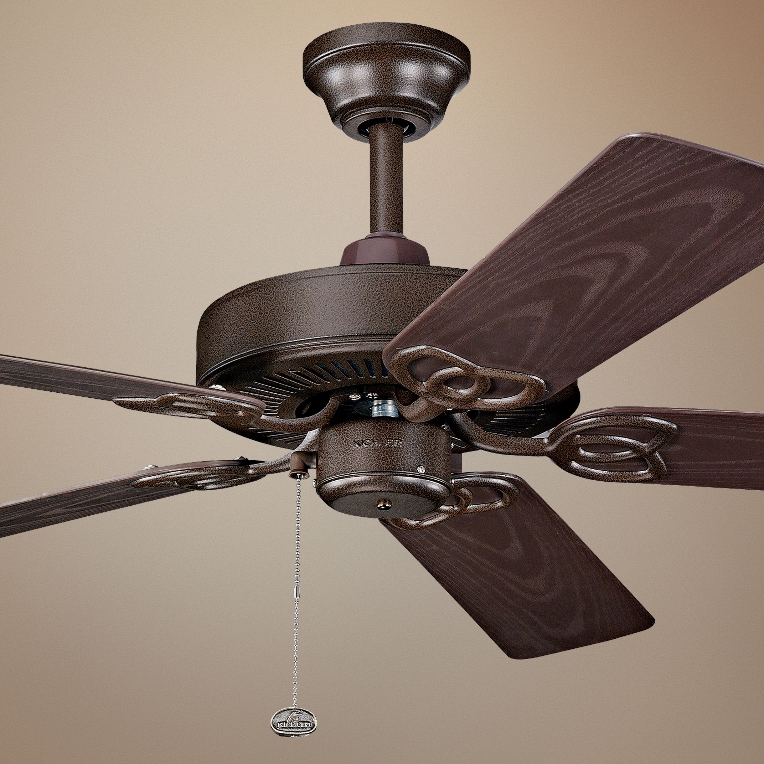52" Kichler Sterling Manor Bronze Indoor Outdoor Ceiling Fan