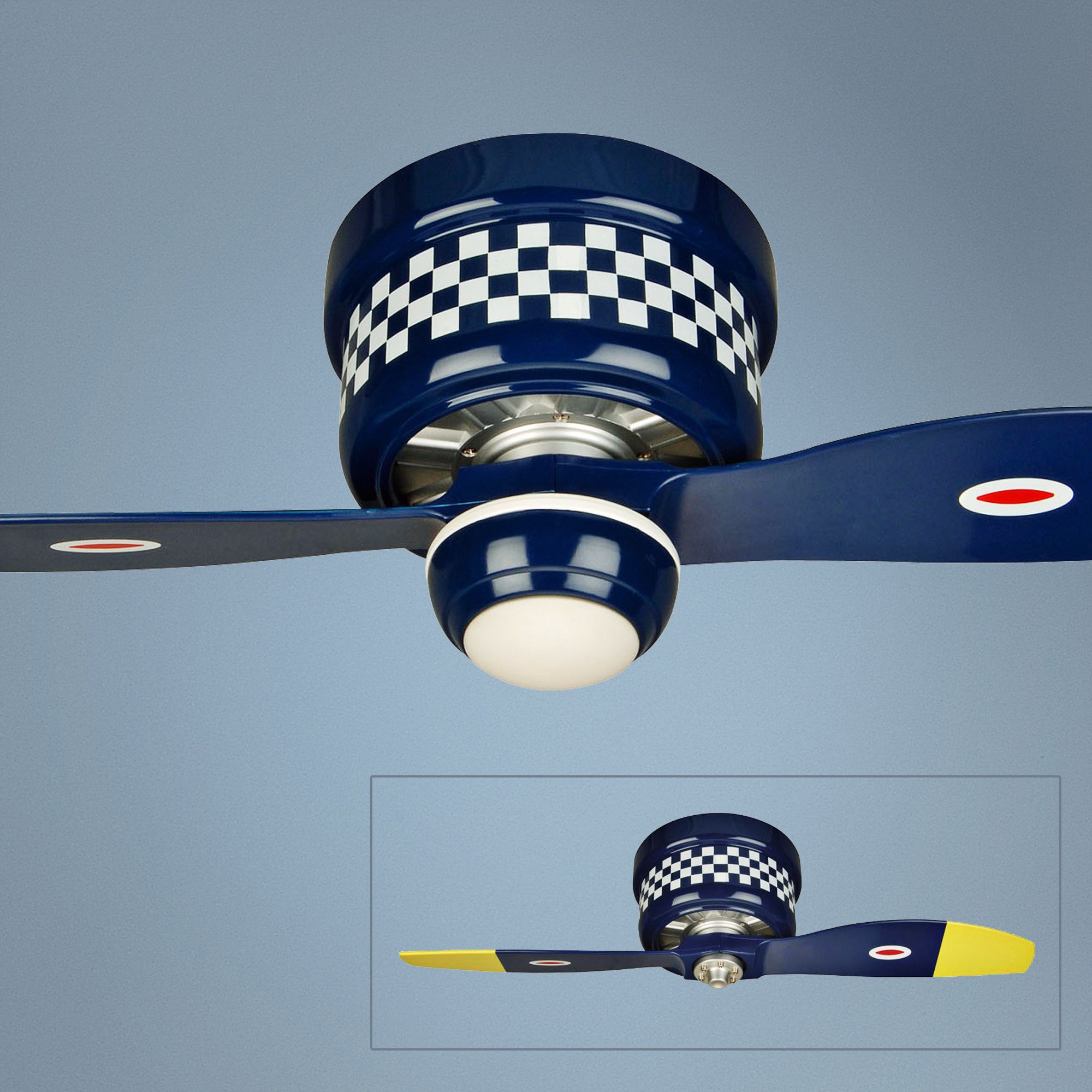 42" Craftmade Black Sheep Warplane Hugger Ceiling Fan
