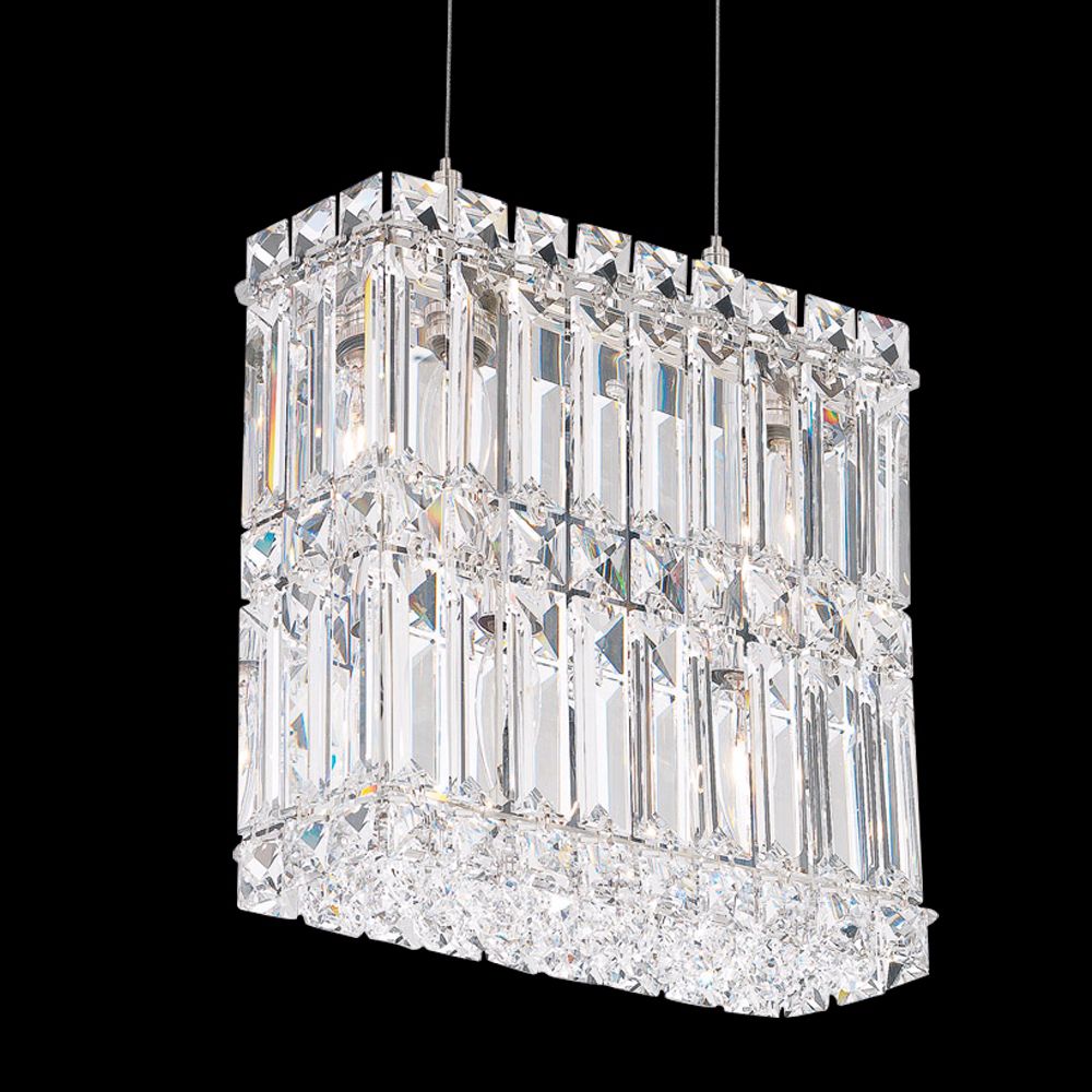 Schonbek Quantum Silver 9" High Crystal Chandelier