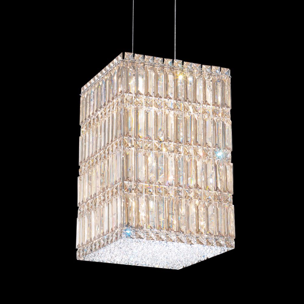 Schonbek Quantum Block 11" Golden Shadow Crystal Chandelier