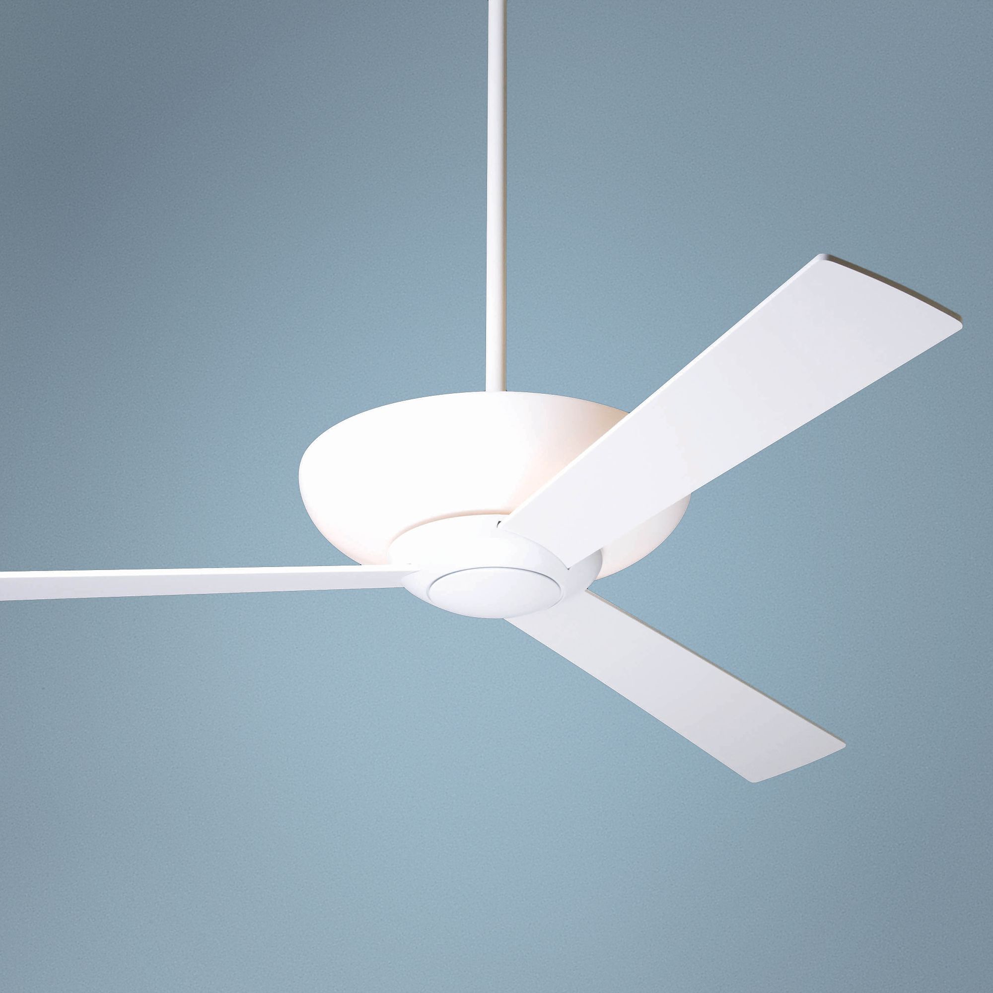 52 Modern Fan Aurora Gloss White Ceiling Fan With Uplight J3801