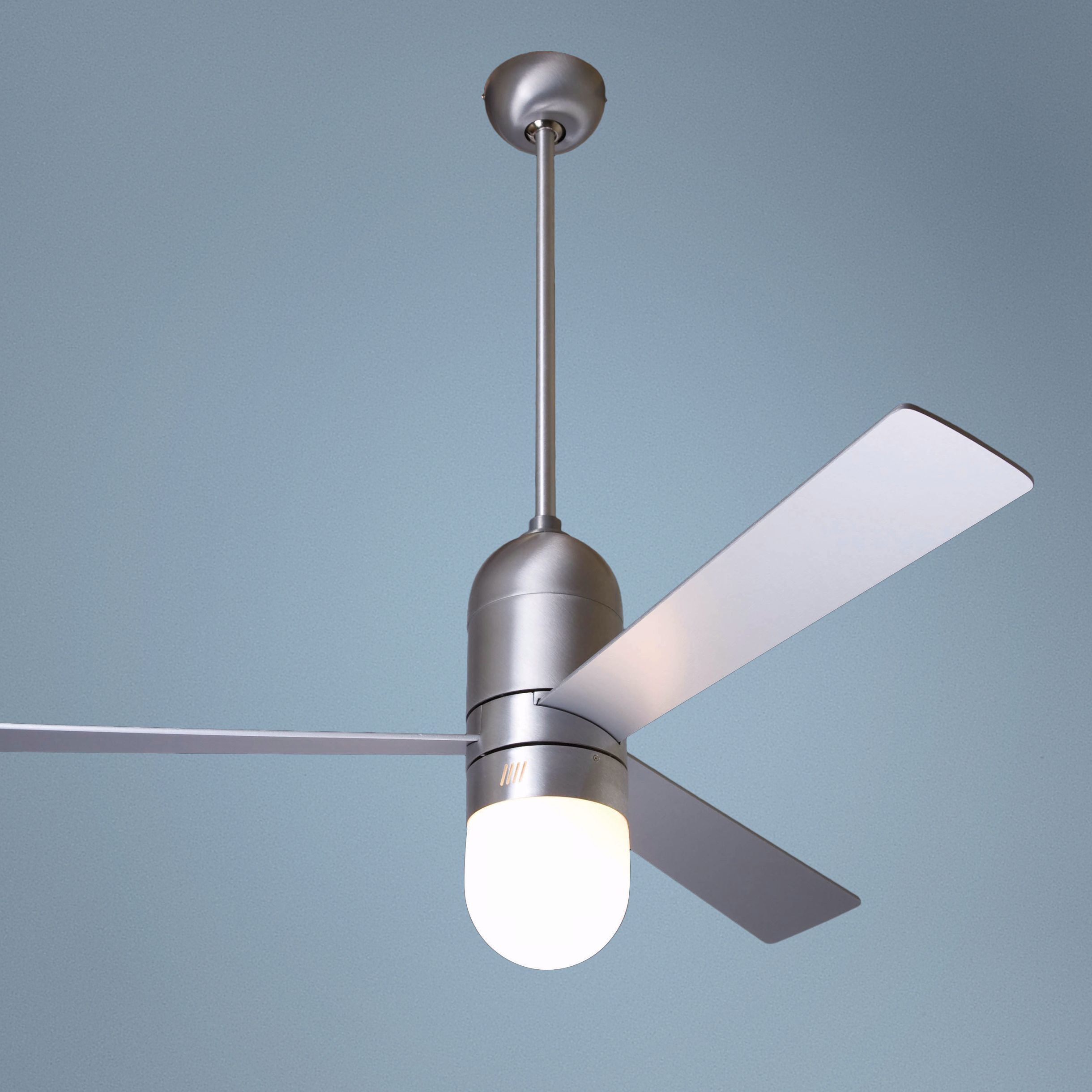 52" Cirrus Aluminum Finish Ceiling Fan with Light Kit