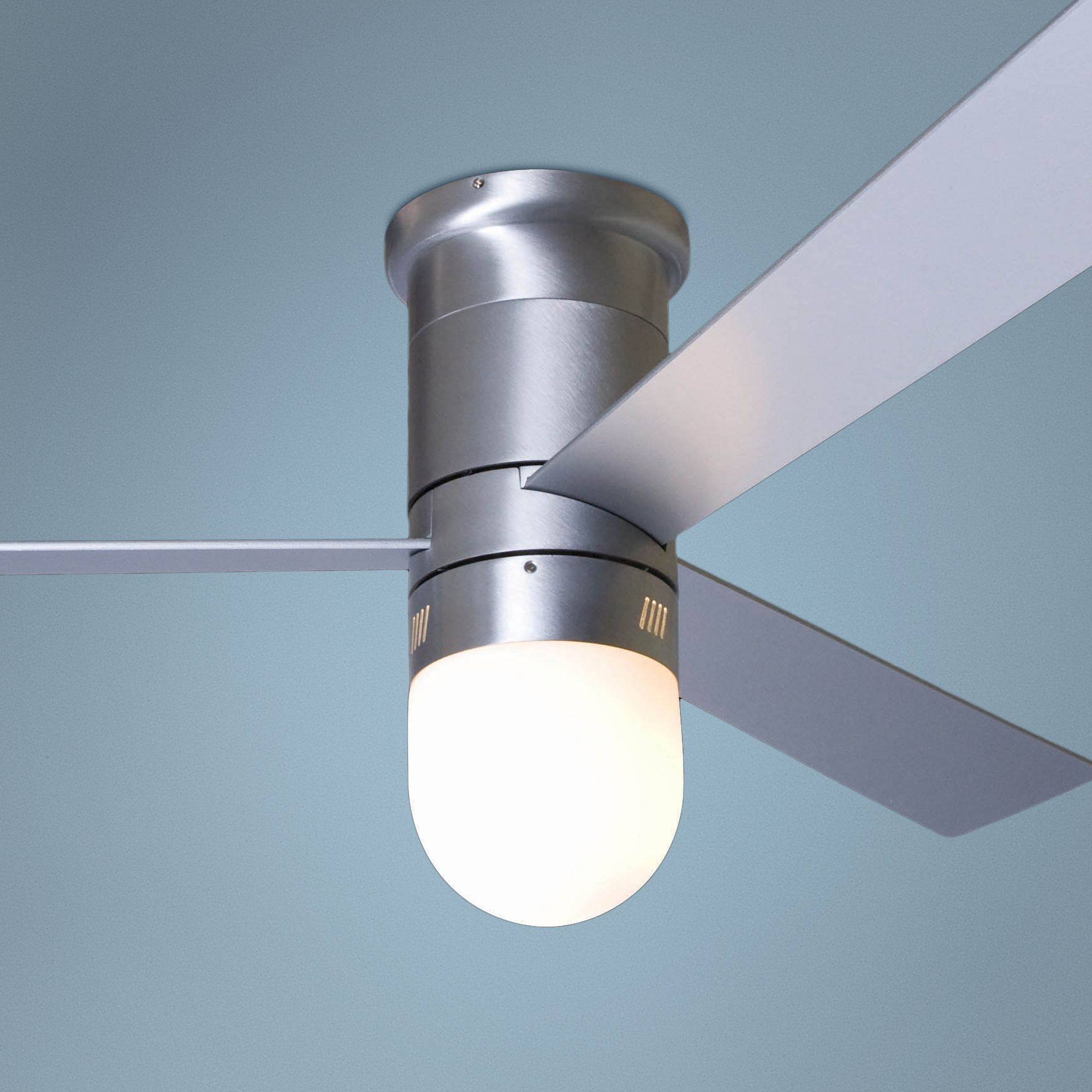 52" Cirrus with Light Aluminum Finish Hugger Ceiling Fan