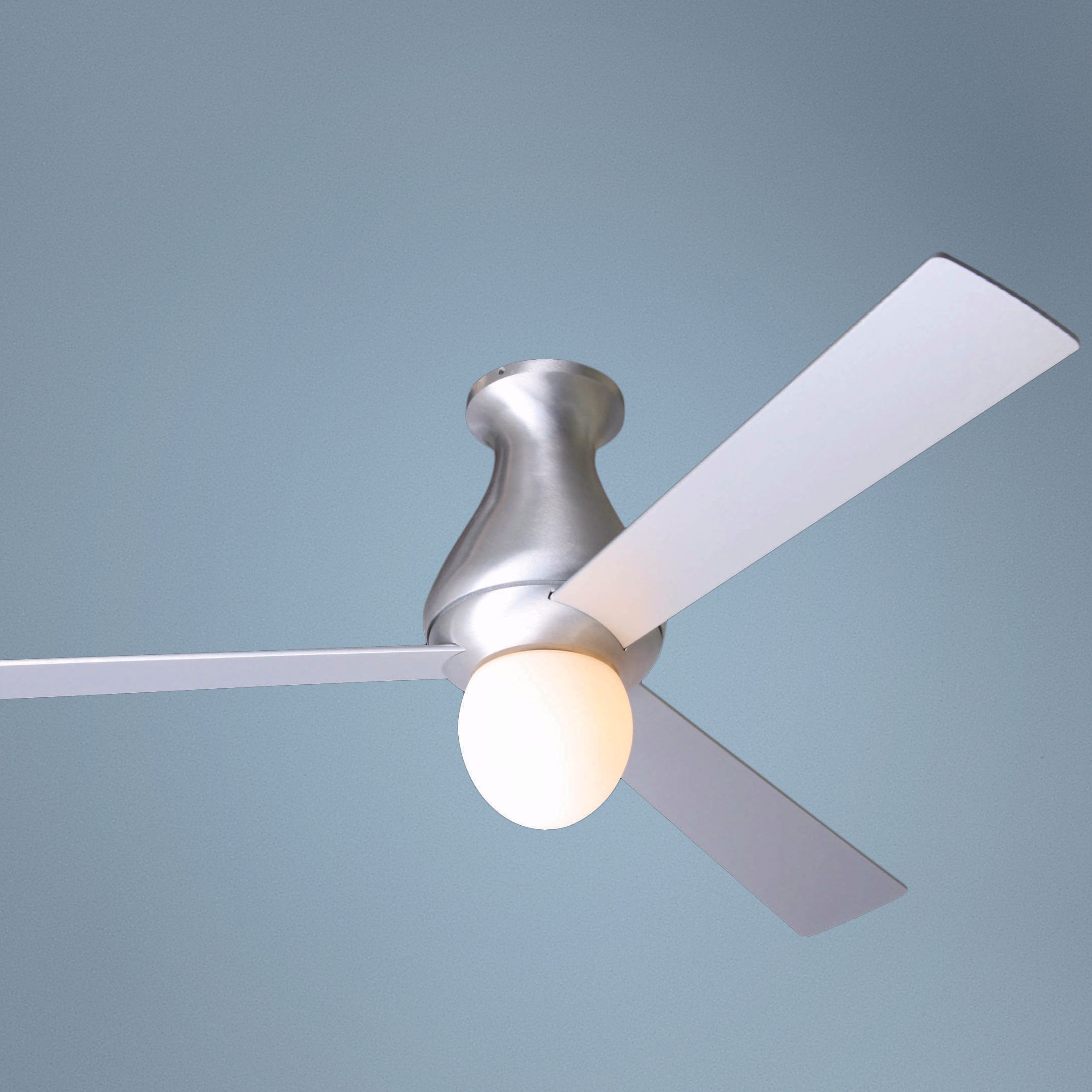 52" Altus Hugger Aluminum Finish Ceiling Fan with Light Kit