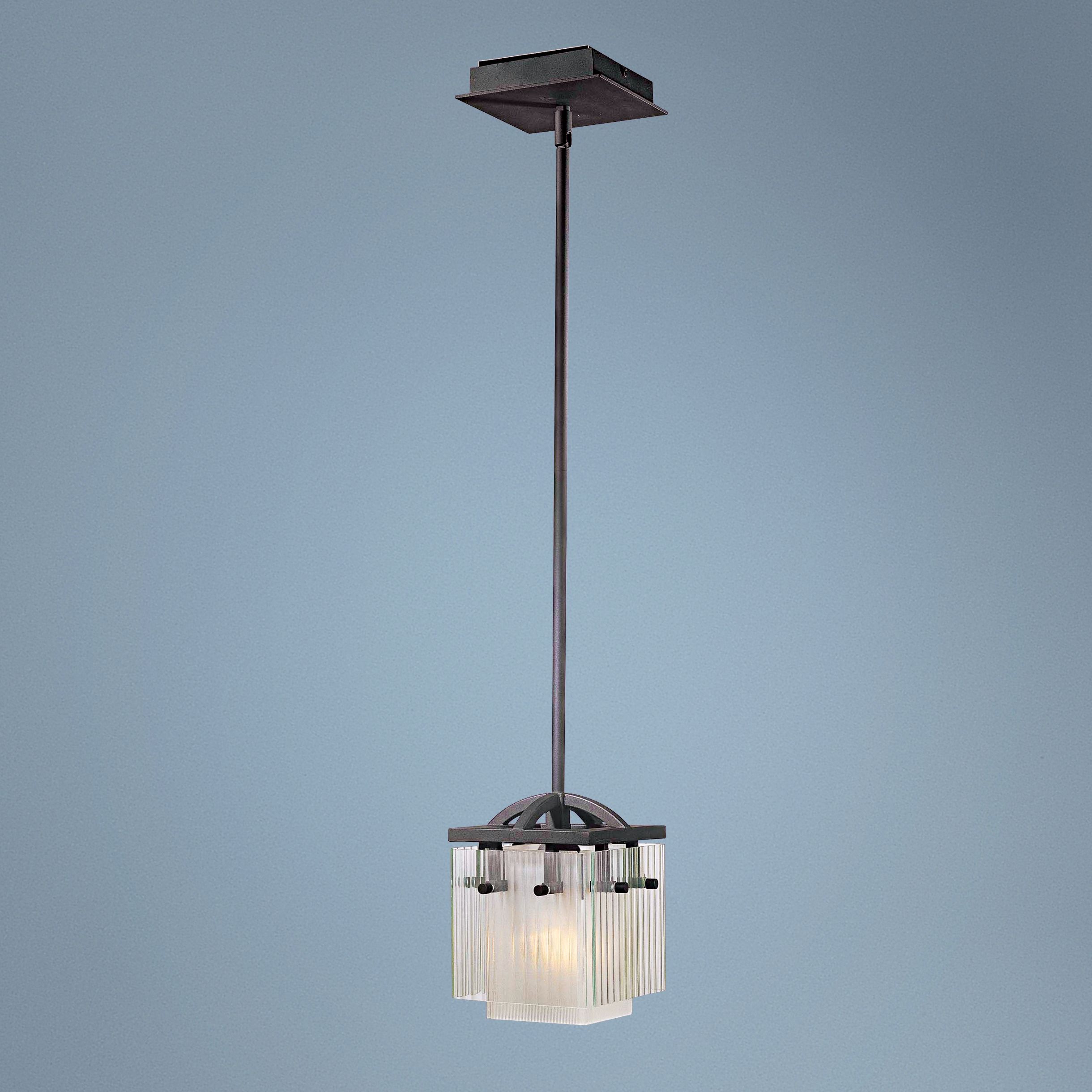 George Kovacs Fluted Glass 6 3/4" Wide Mini Pendant Light