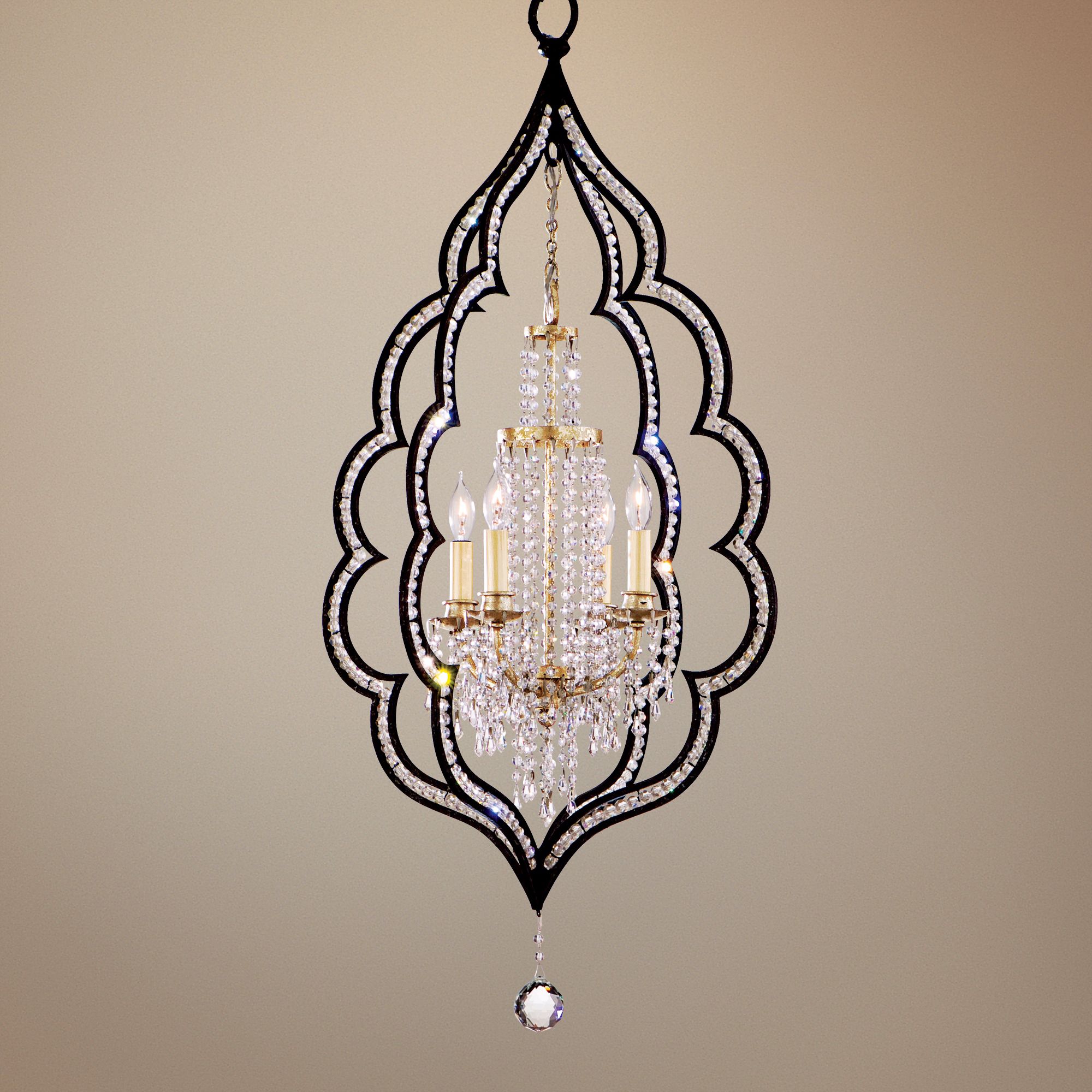 Bijoux Crystal 20 1/2" Wide 4-Light Chandelier