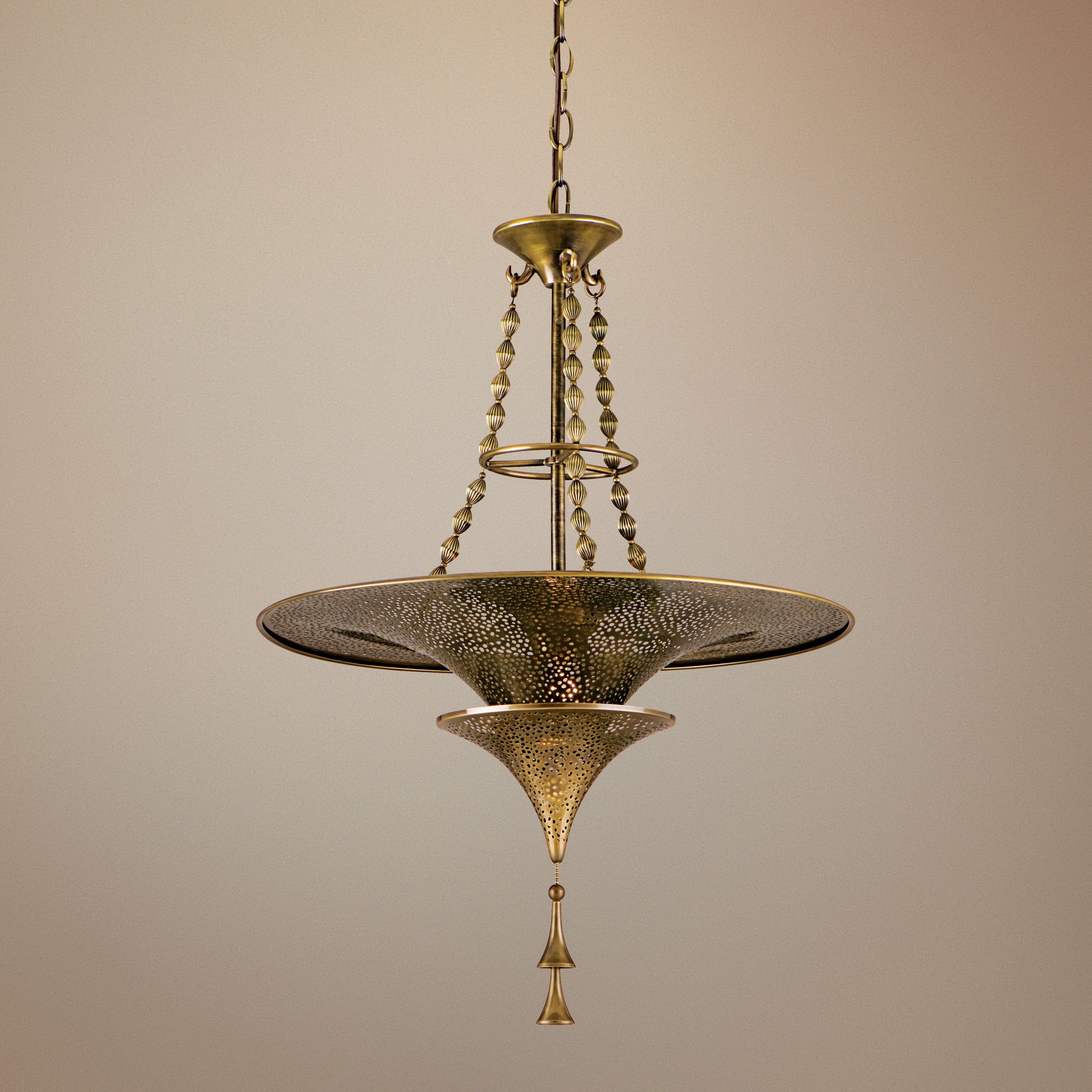 Nirvana Brass 20 1/2" Wide Pendant Chandelier