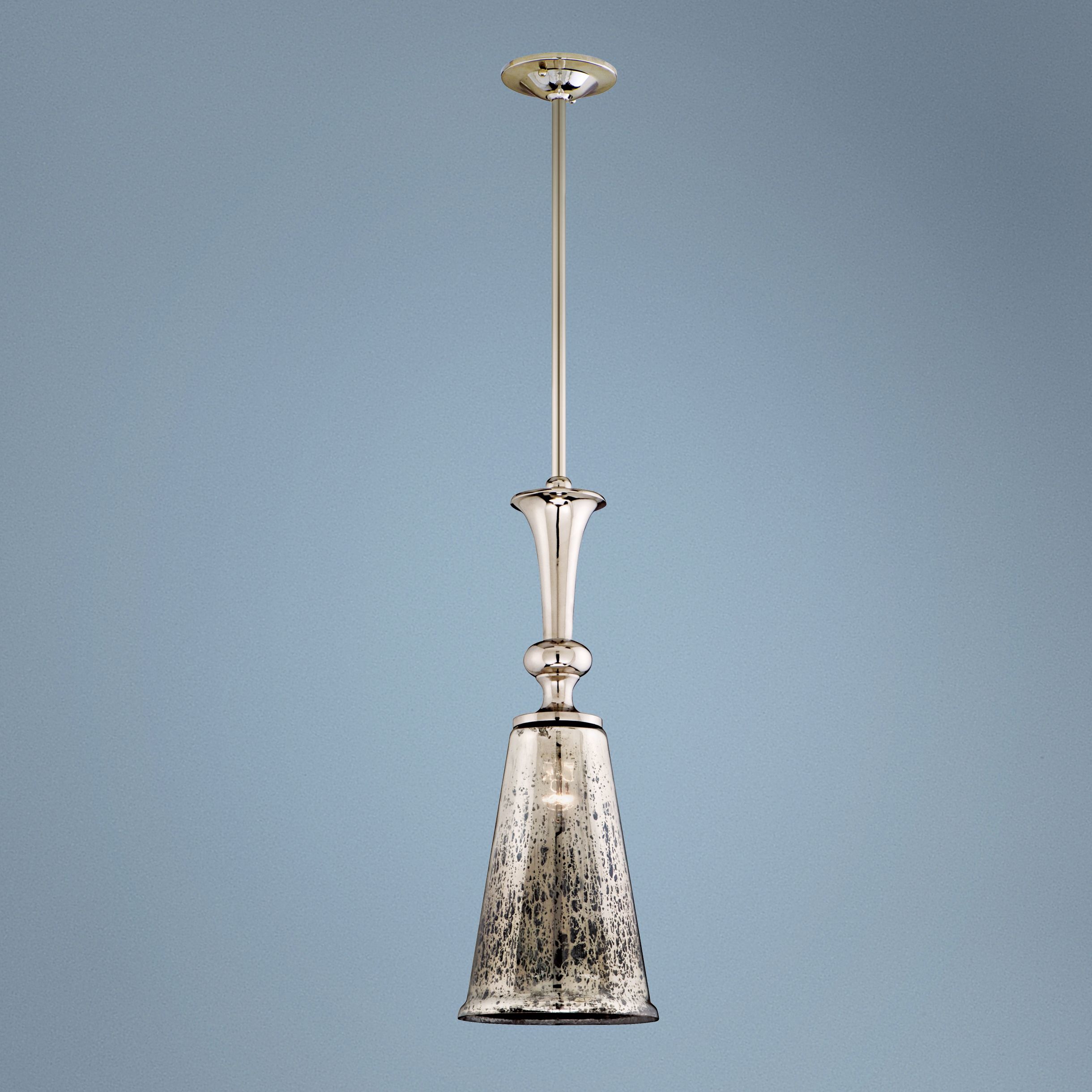 Argento Antiqued Glass 8 1/2" Wide Corbett Pendant Light
