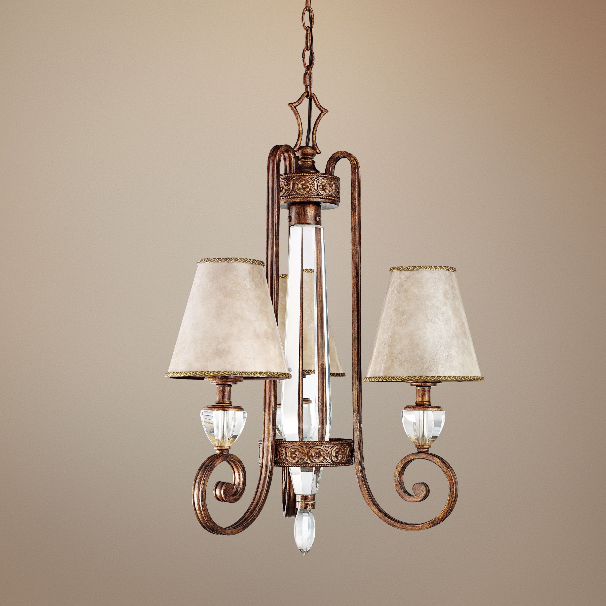 Hanna Collection Heritage Bronze 21" Wide Chandelier