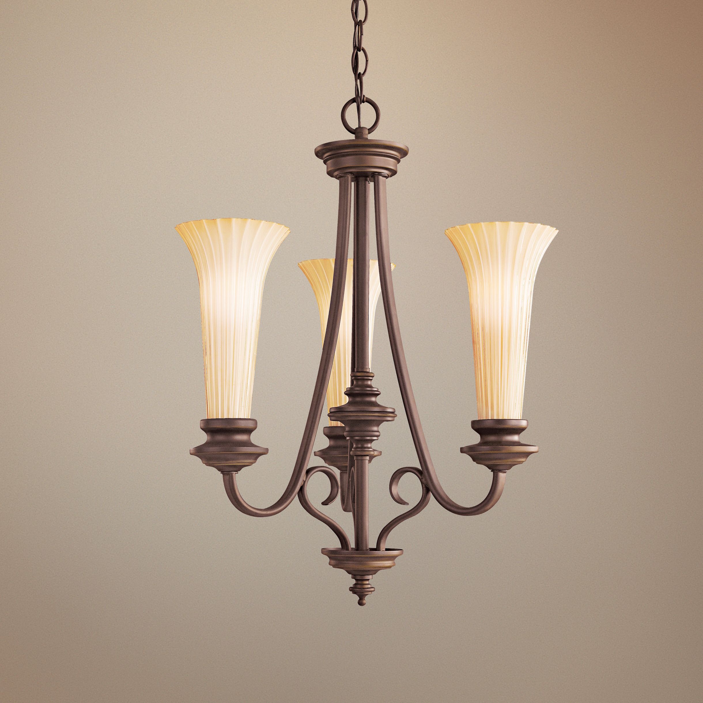 Abbeyville Collection 19" Wide 3-Light Chandelier