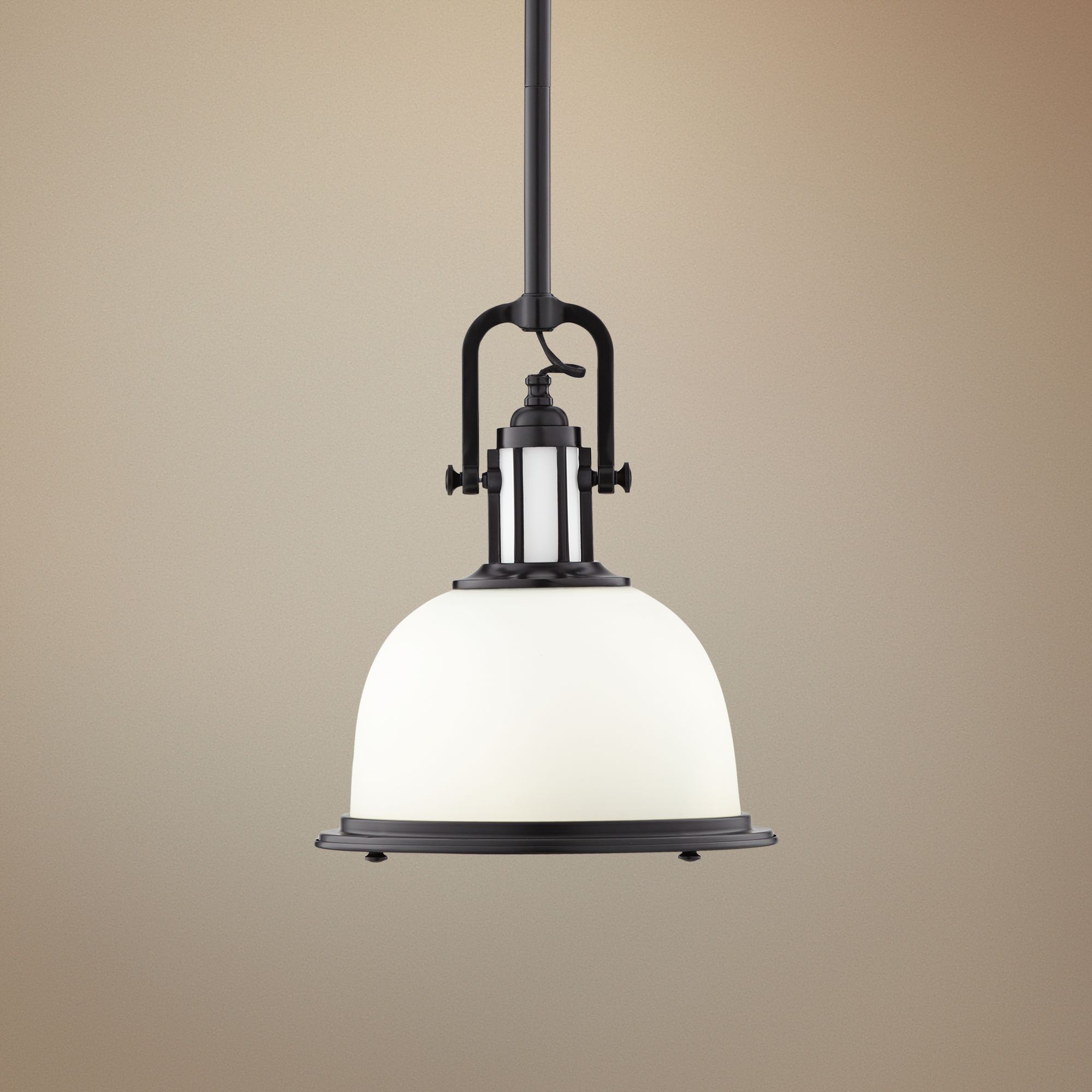 Parker Place Dark Bronze 13" Wide Pendant  Light