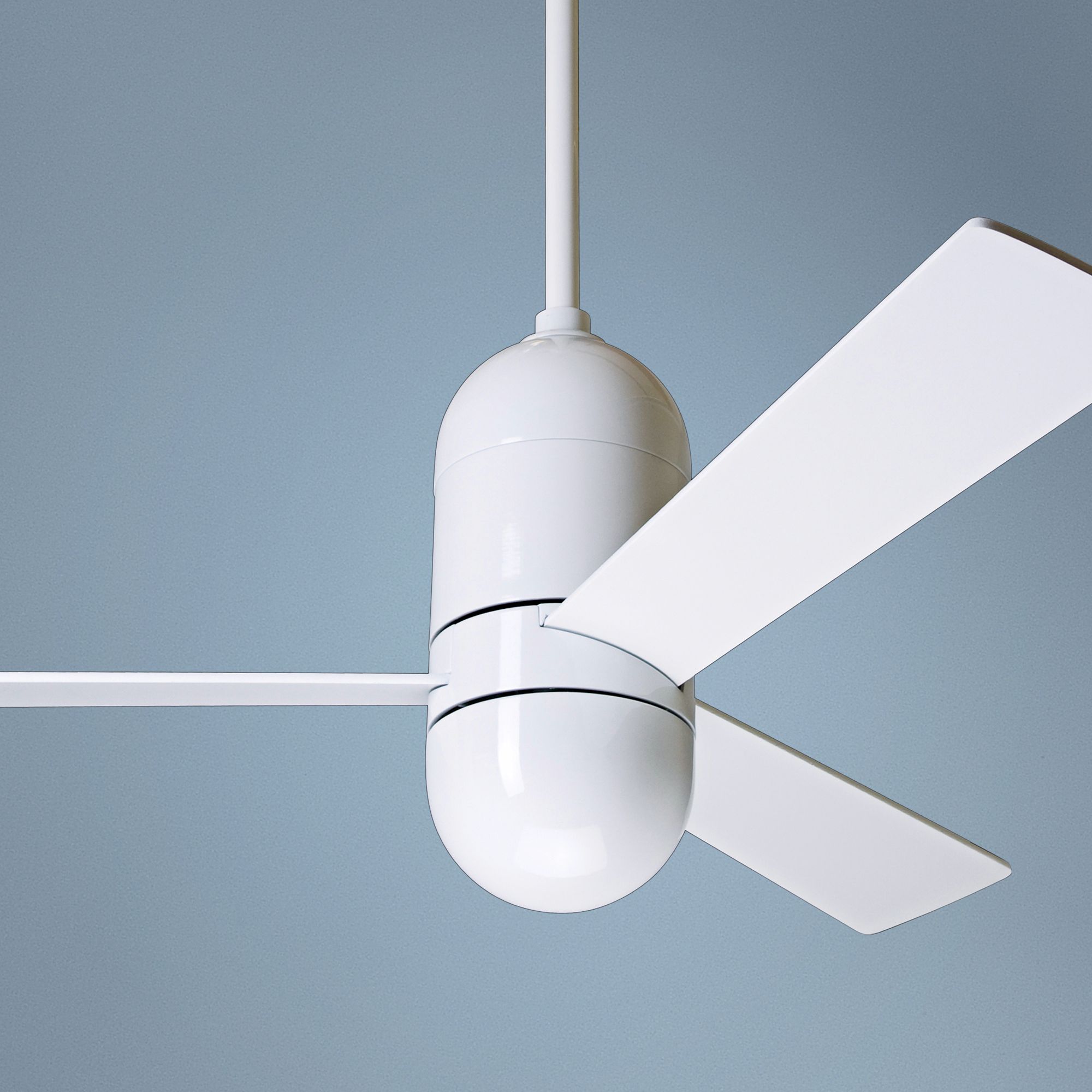 42" Modern Fan Gloss White Cirrus Ceiling Fan