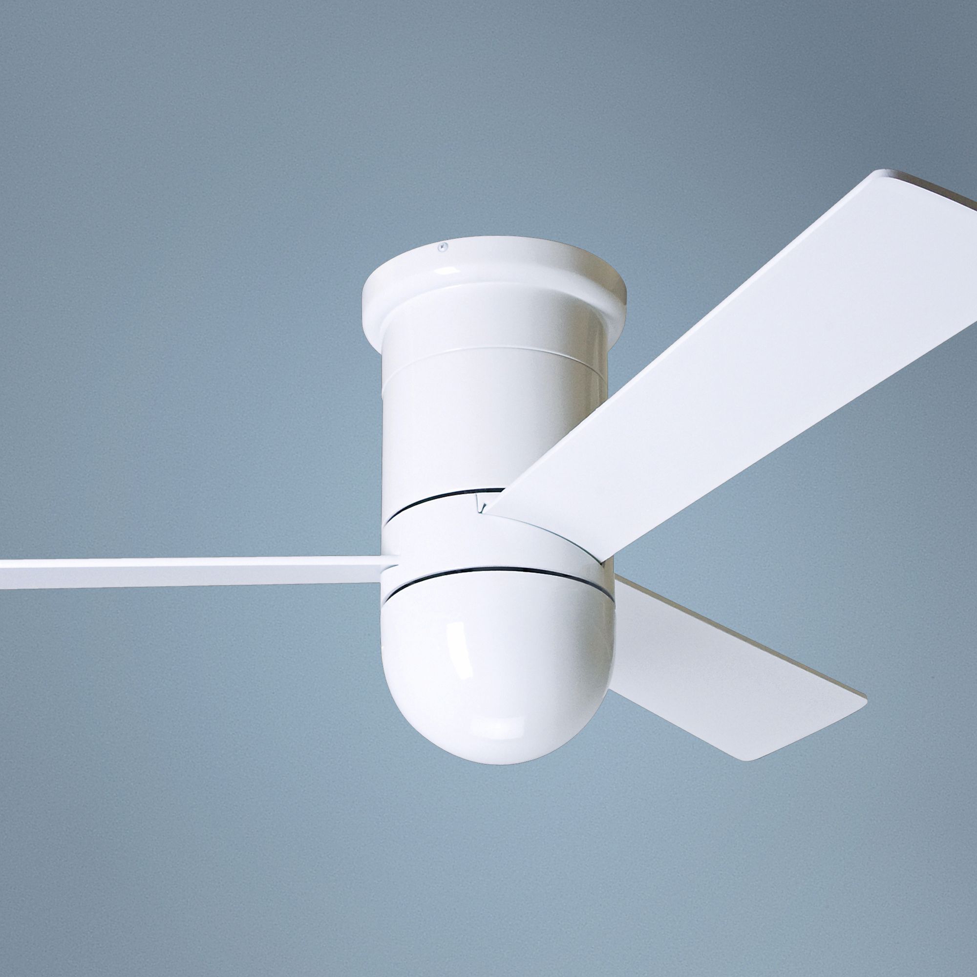 42" Gloss White Cirrus Hugger Modern Fan Ceiling Fan