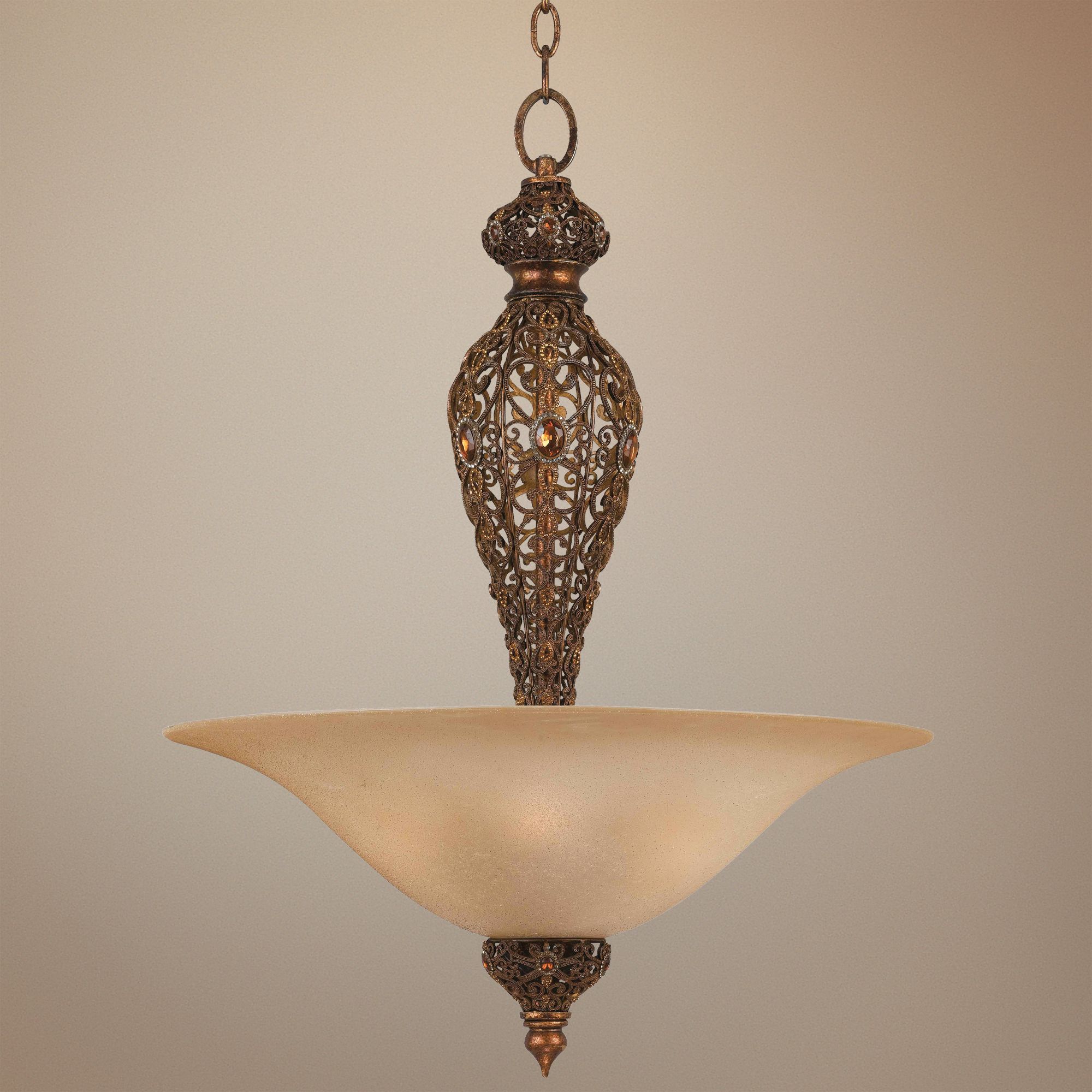 Crown Jewel Bowl Pendant Chandelier