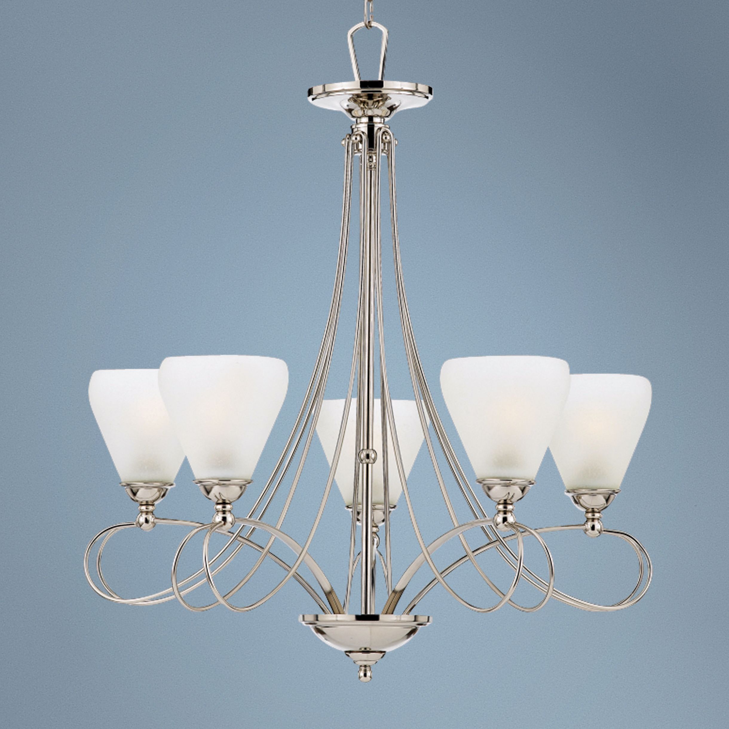 Denmark Imperial Silver Finish 25 1/2" Wide Chandelier