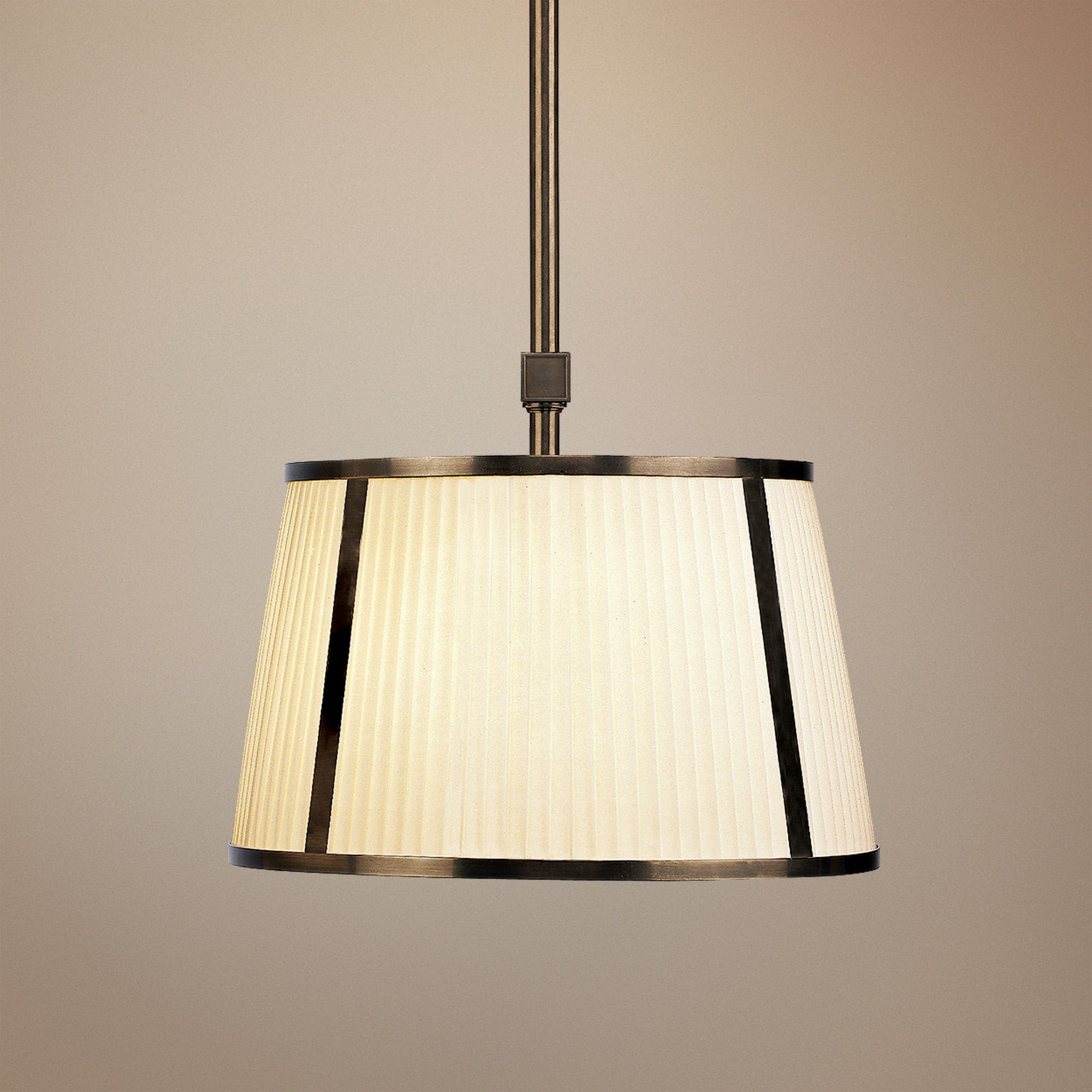 Chase Deep Patina Bronze Finish 16" Wide Pendant Chandelier