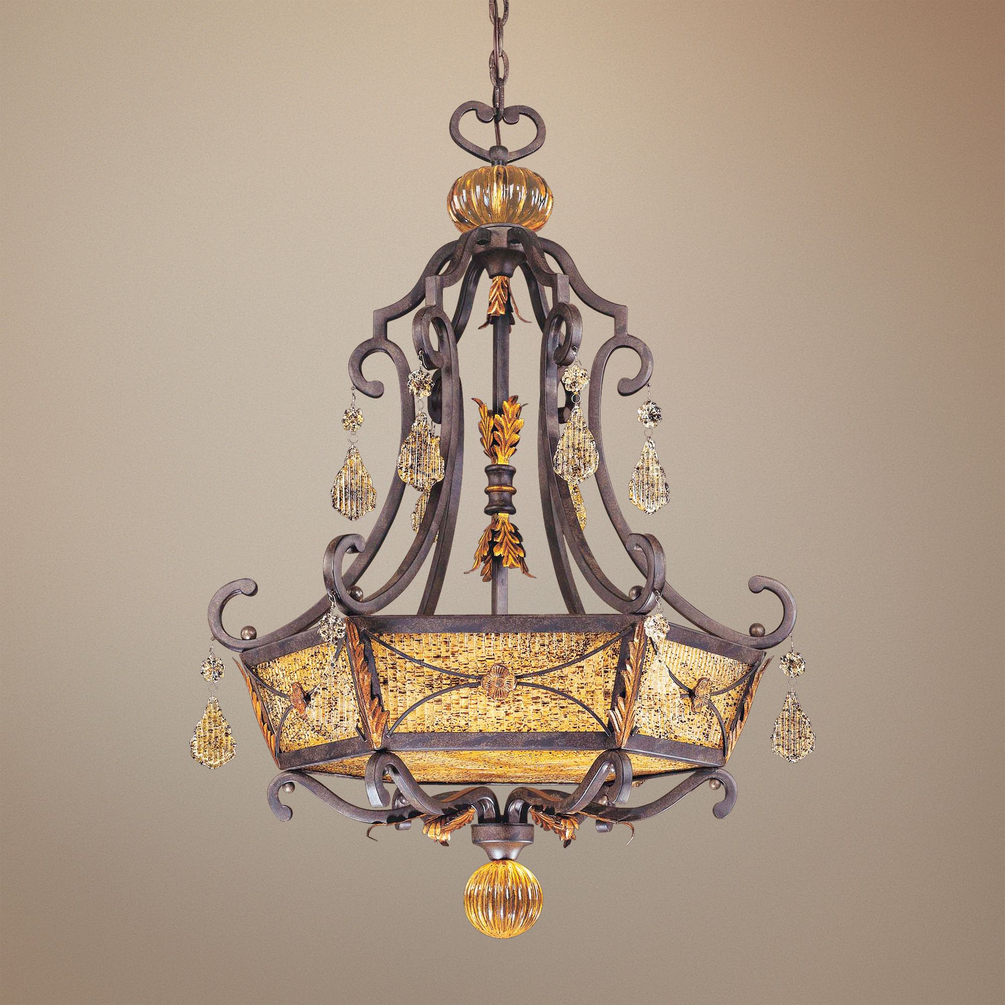 Metropolitan Monte Titano Oro 28" Wide Pendant Chandelier