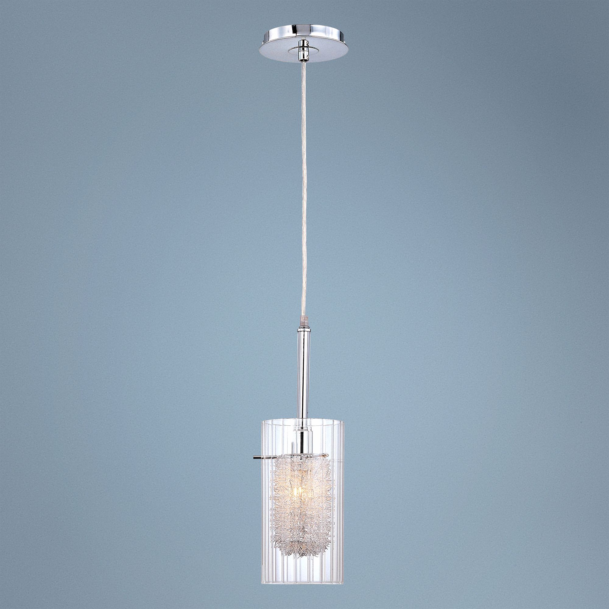 Lite Source Caldwell Collection Chrome Mini Pendant Light