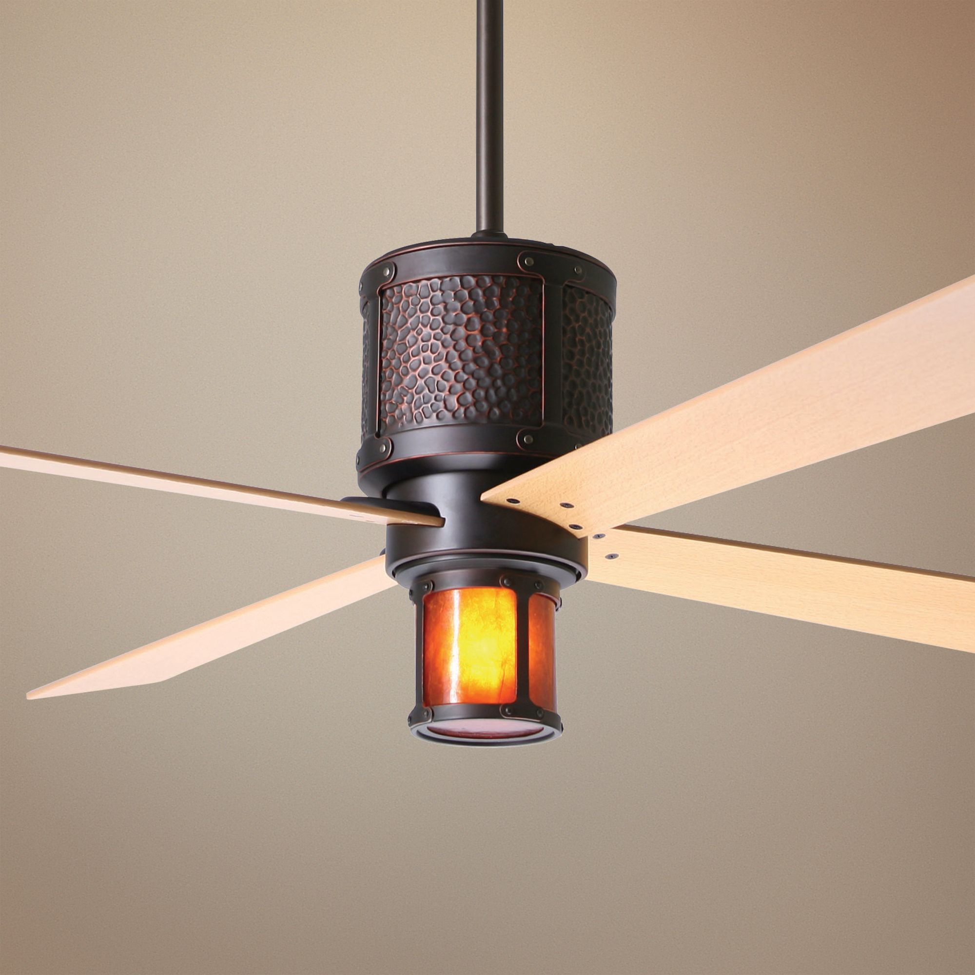 42" Bodega Rubbed Bronze and Mica Ceiling Fan