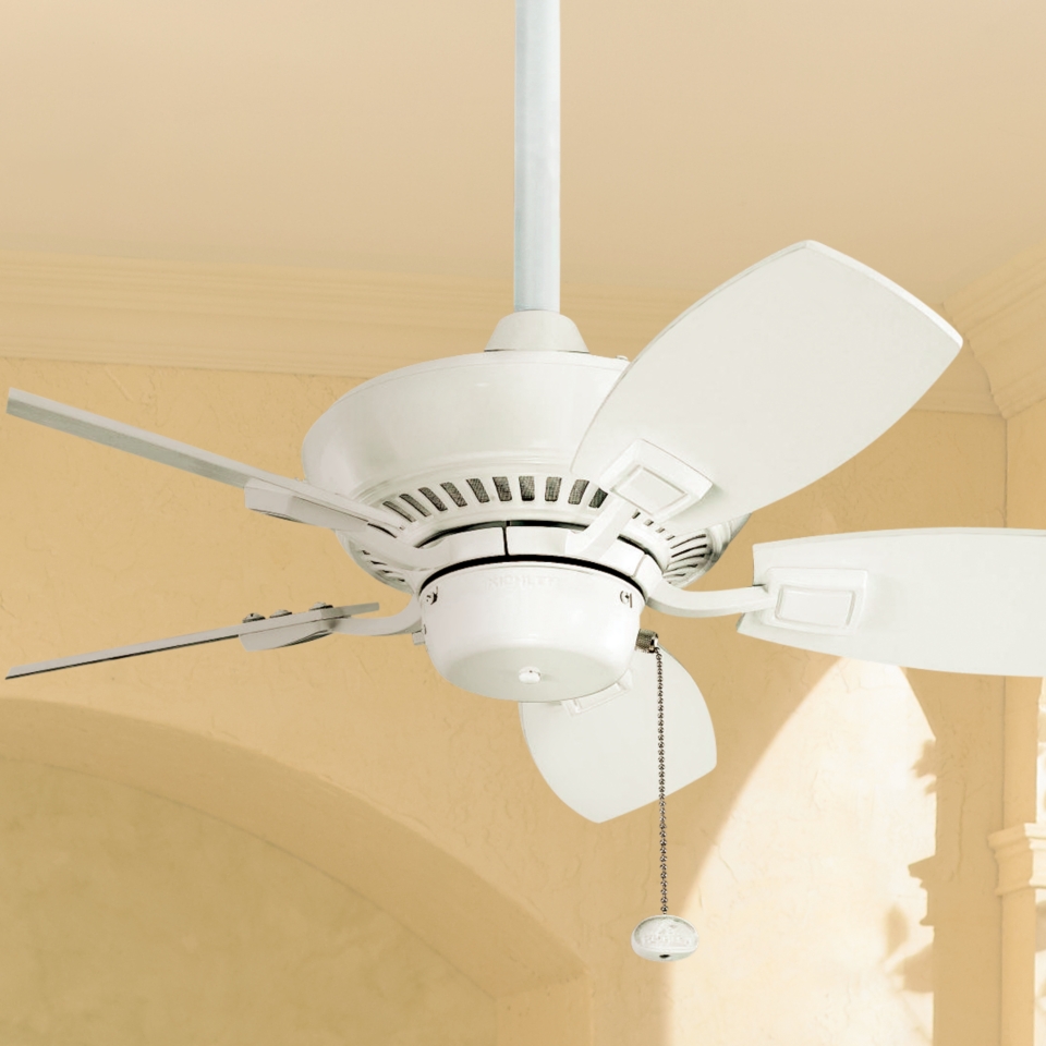 30" Kichler Canfield White Indoor Outdoor Ceiling Fan   #K9883