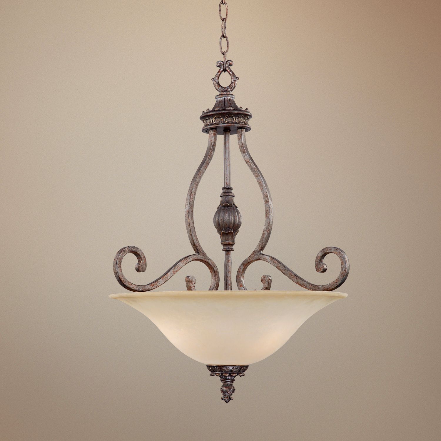 Detailed Accents 20" Wide Scavo Glass Pendant Chandelier