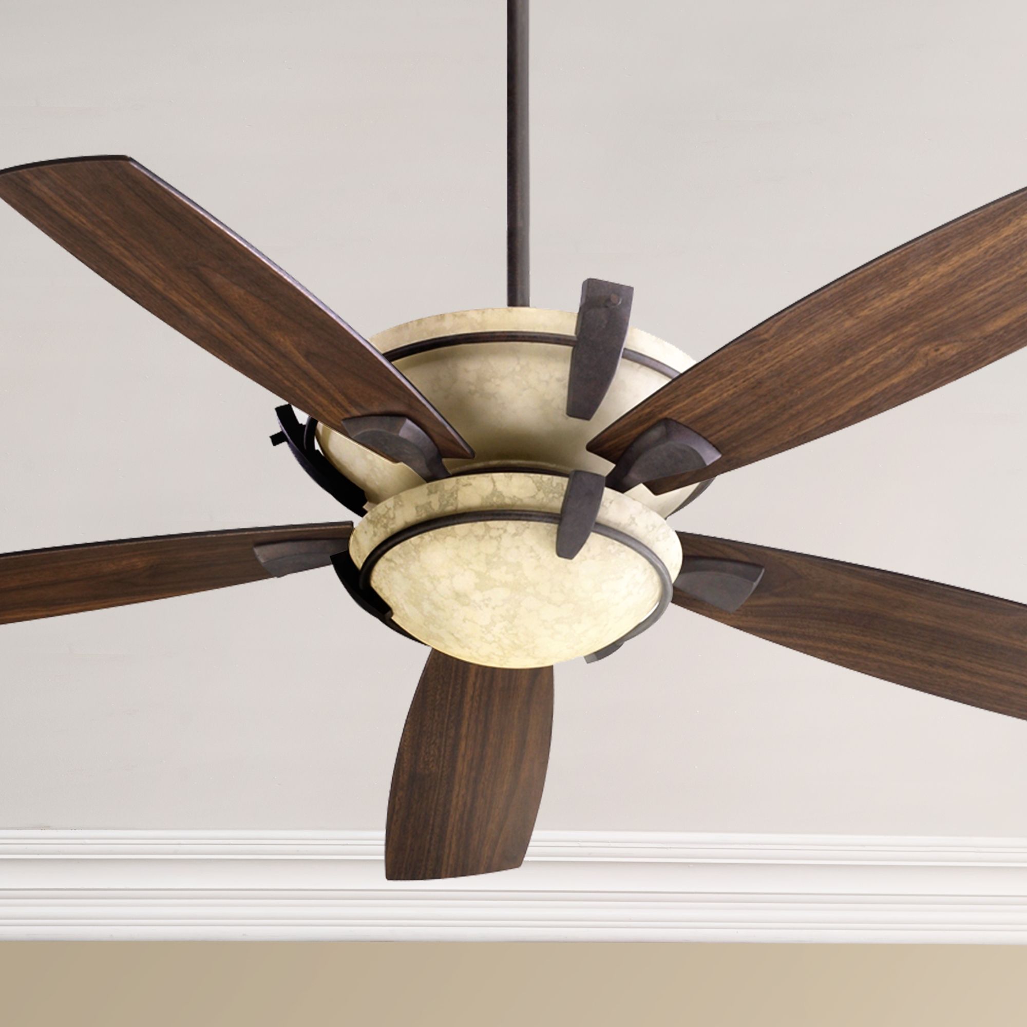 52" Quorum Mendocino Toasted Sienna Ceiling Fan