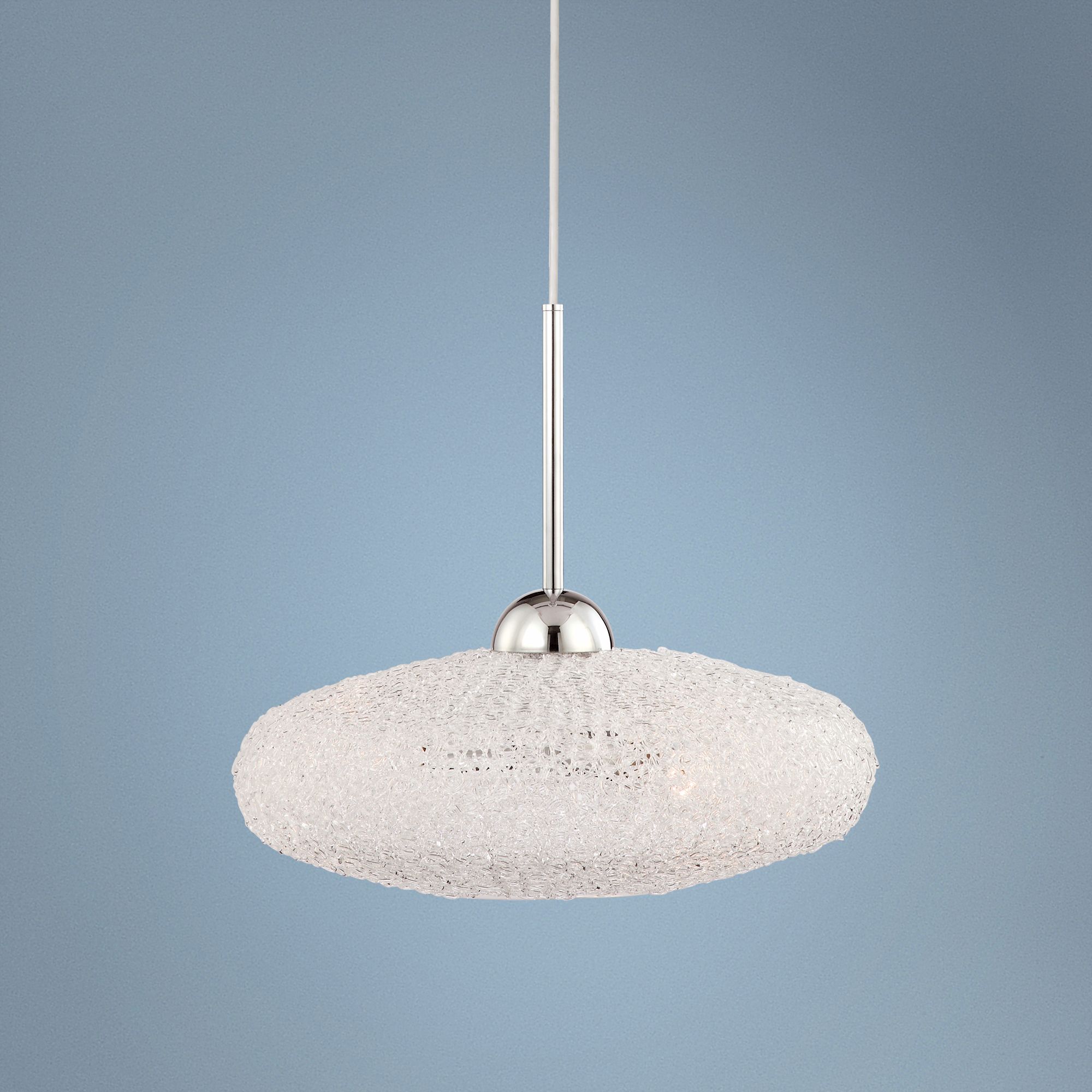 Oval Collection Acrylic 18" Wide Pendant Chandelier