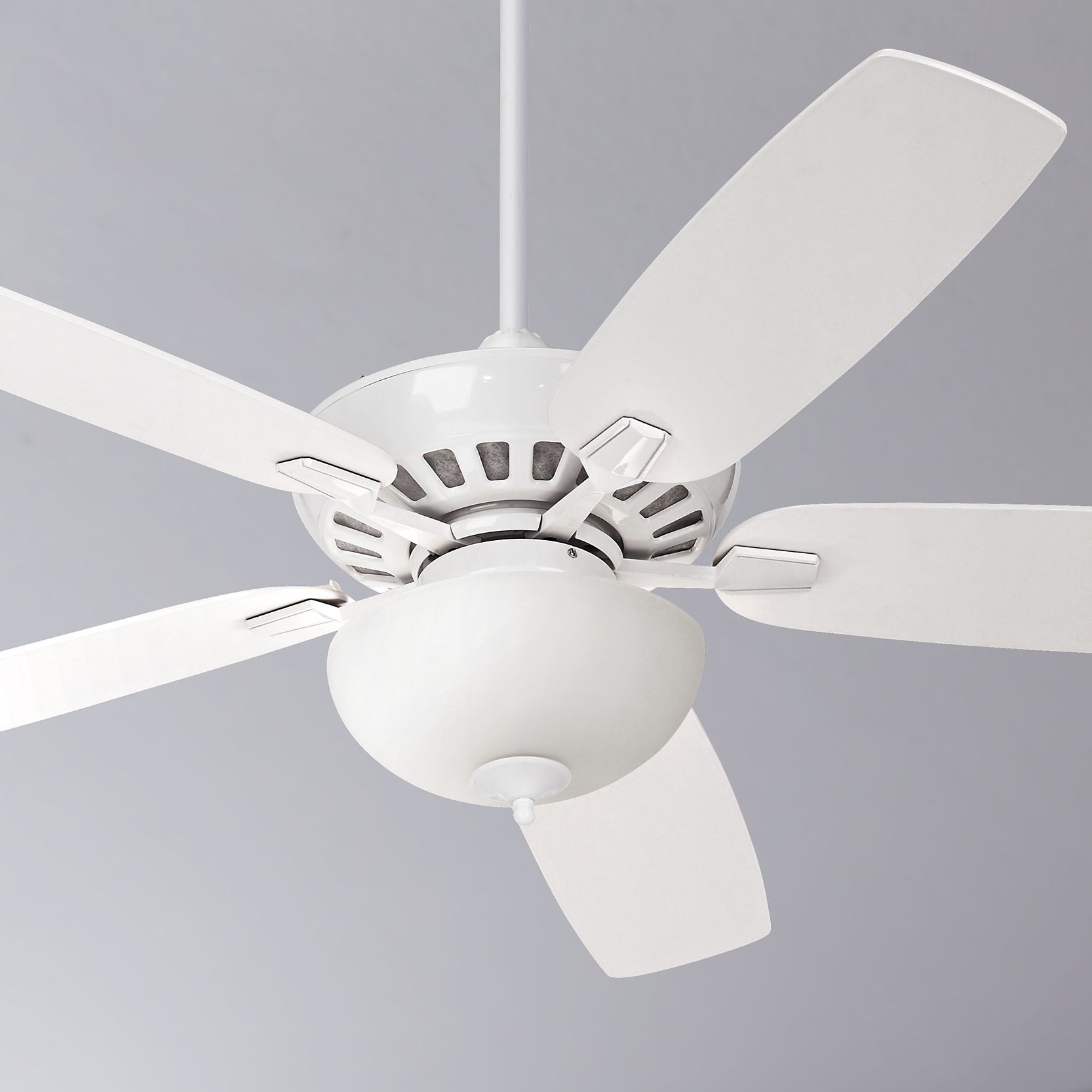 52" Journey White Ceiling Fan with Light Kit