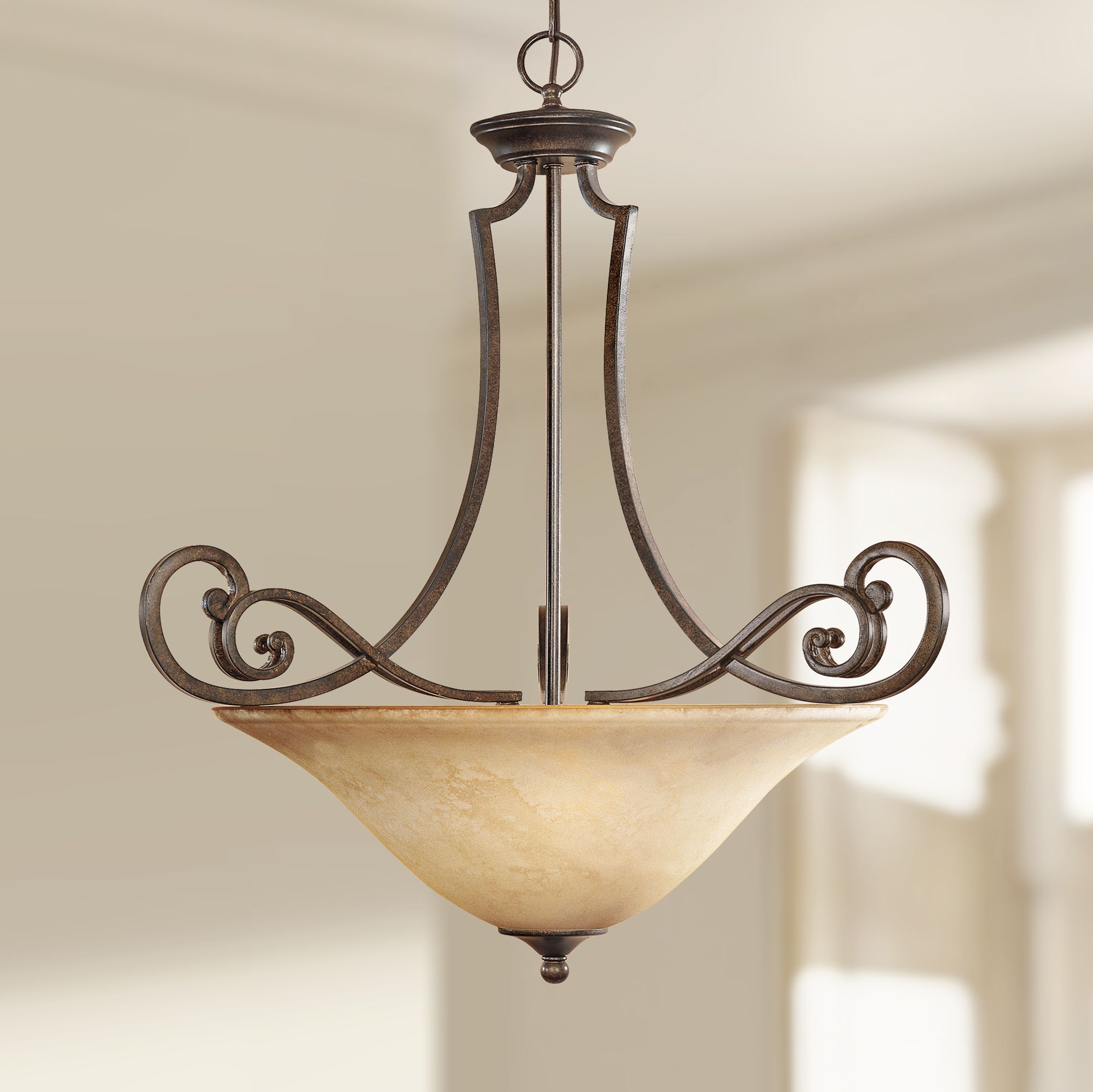 Mendocino Forged Sienna Pendant Chandelier