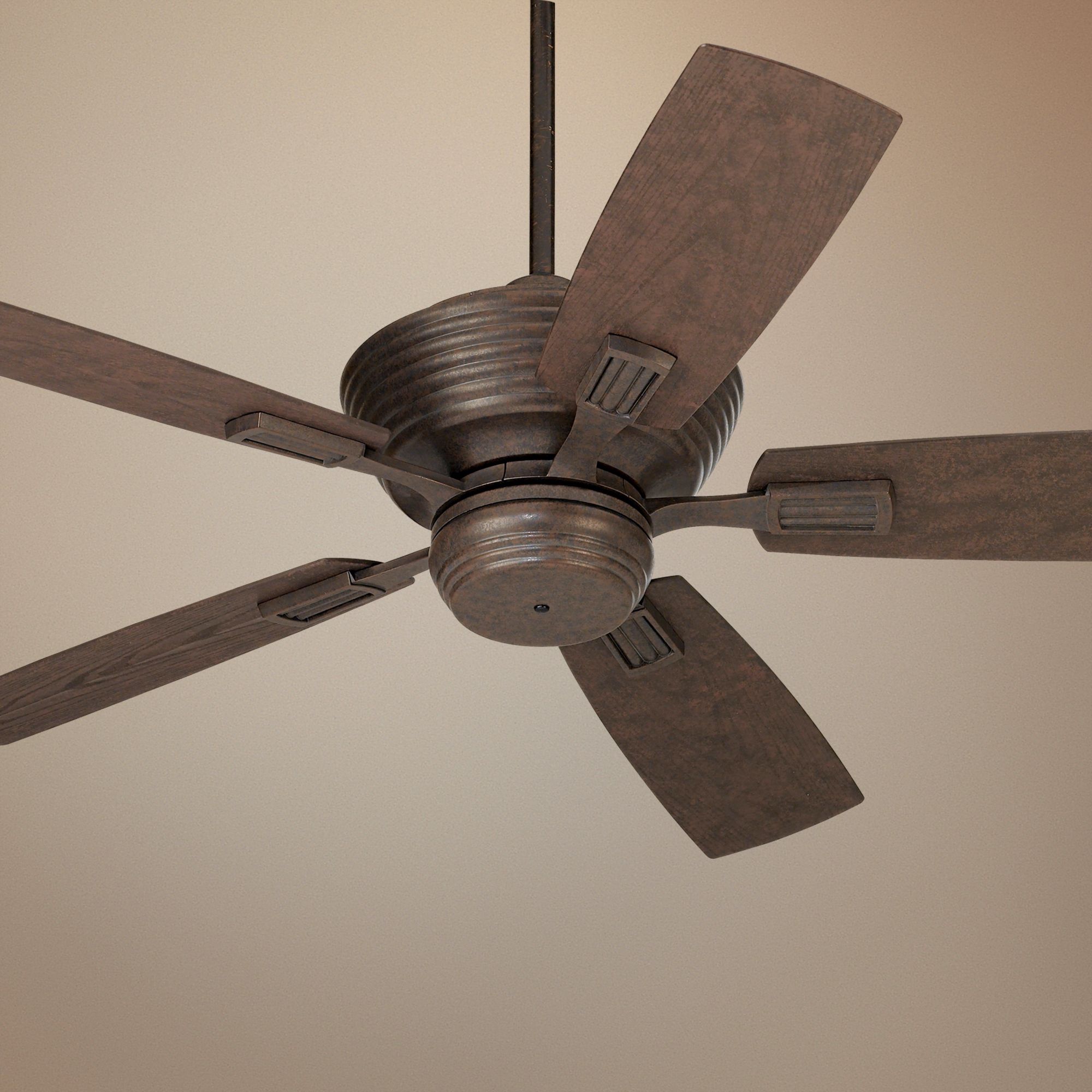 52"  Casa Vieja Bal Harbour Black Rust Outdoor Ceiling Fan