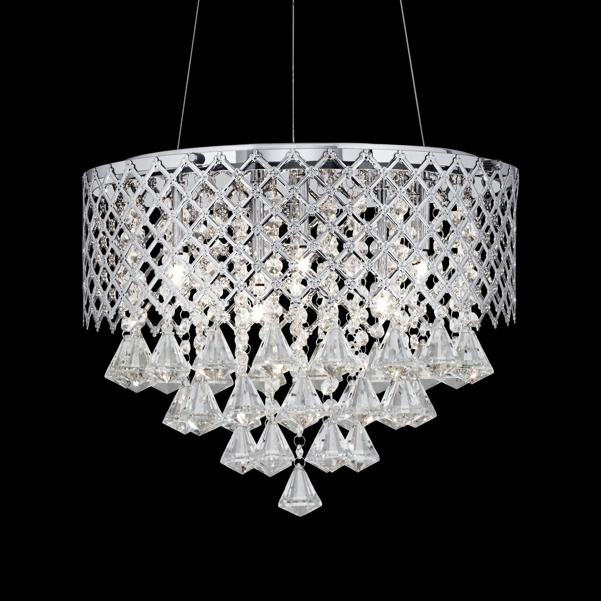 Clear Crystal Pendant Light