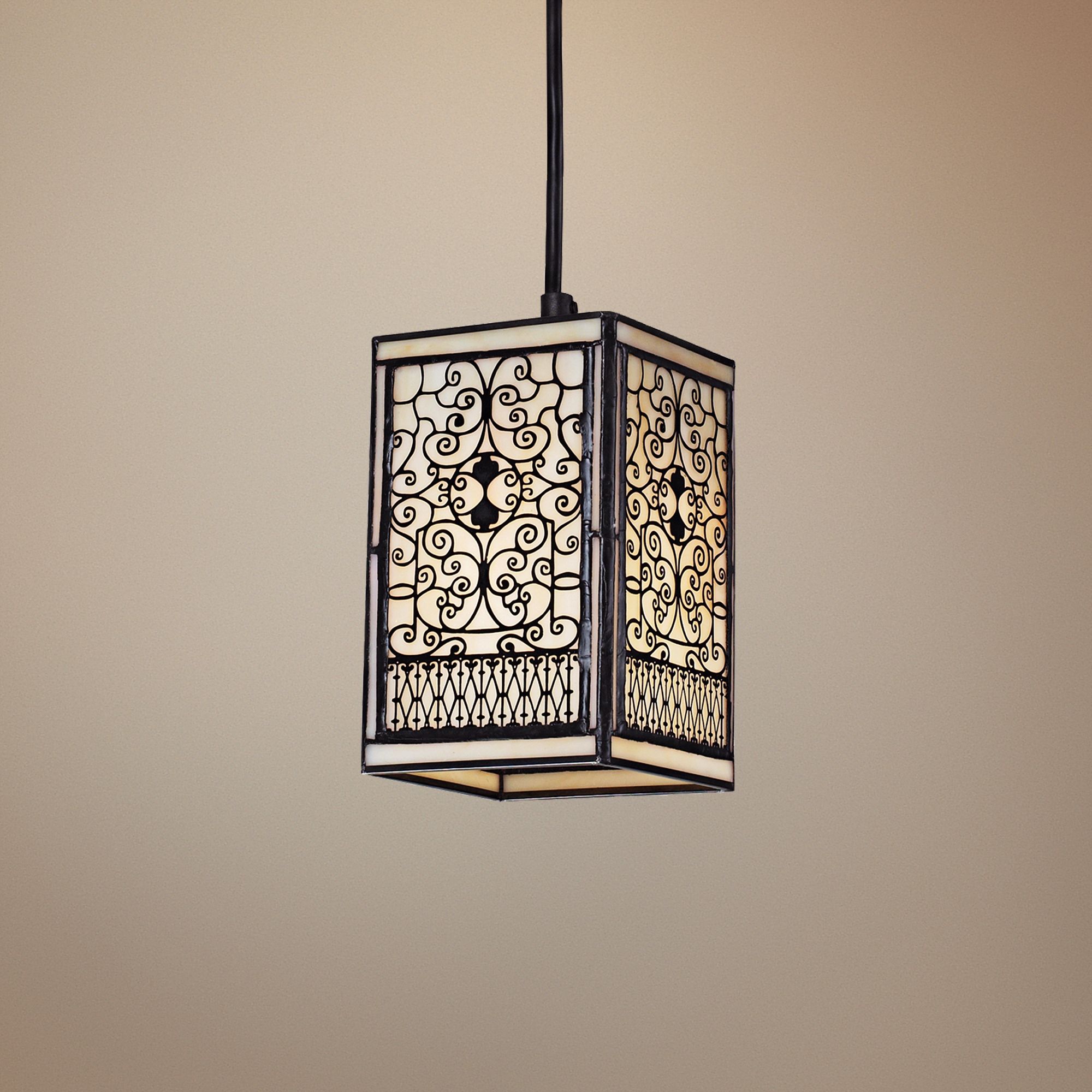 Adamson Collection Tiffany Style 6" Wide Pendant Chandelier