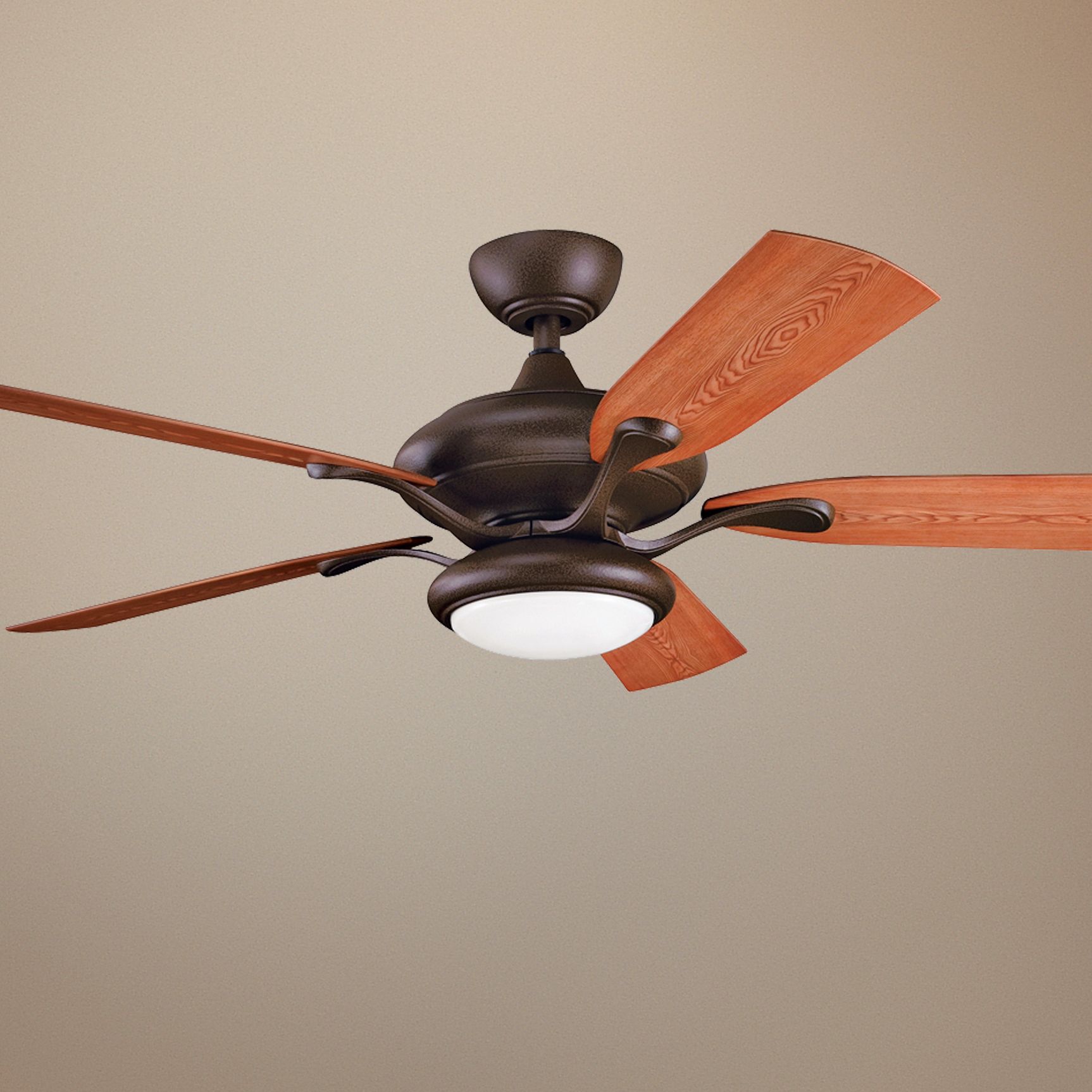 52" Kichler Aldrin Tannery Bronze Finish Ceiling Fan