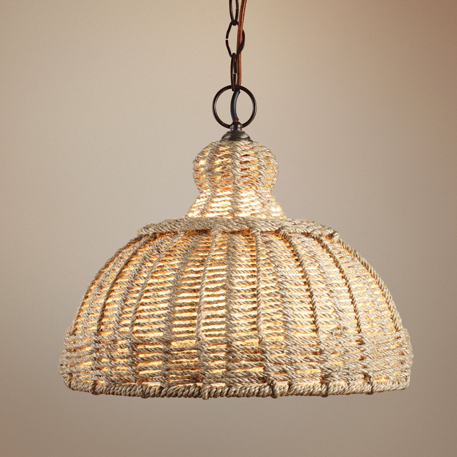 Jamie Young Udaipur Woven Jute Chandelier
