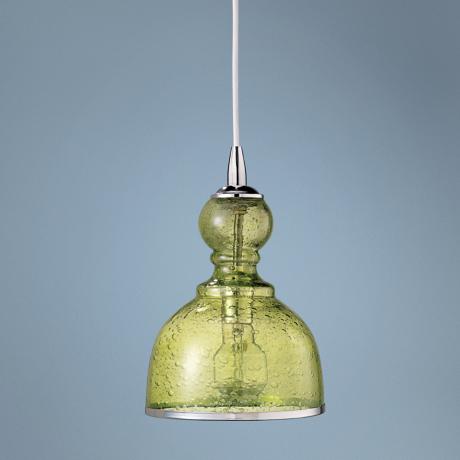 Jamie Young St Charles Celadon Glass Pendant Chandelier