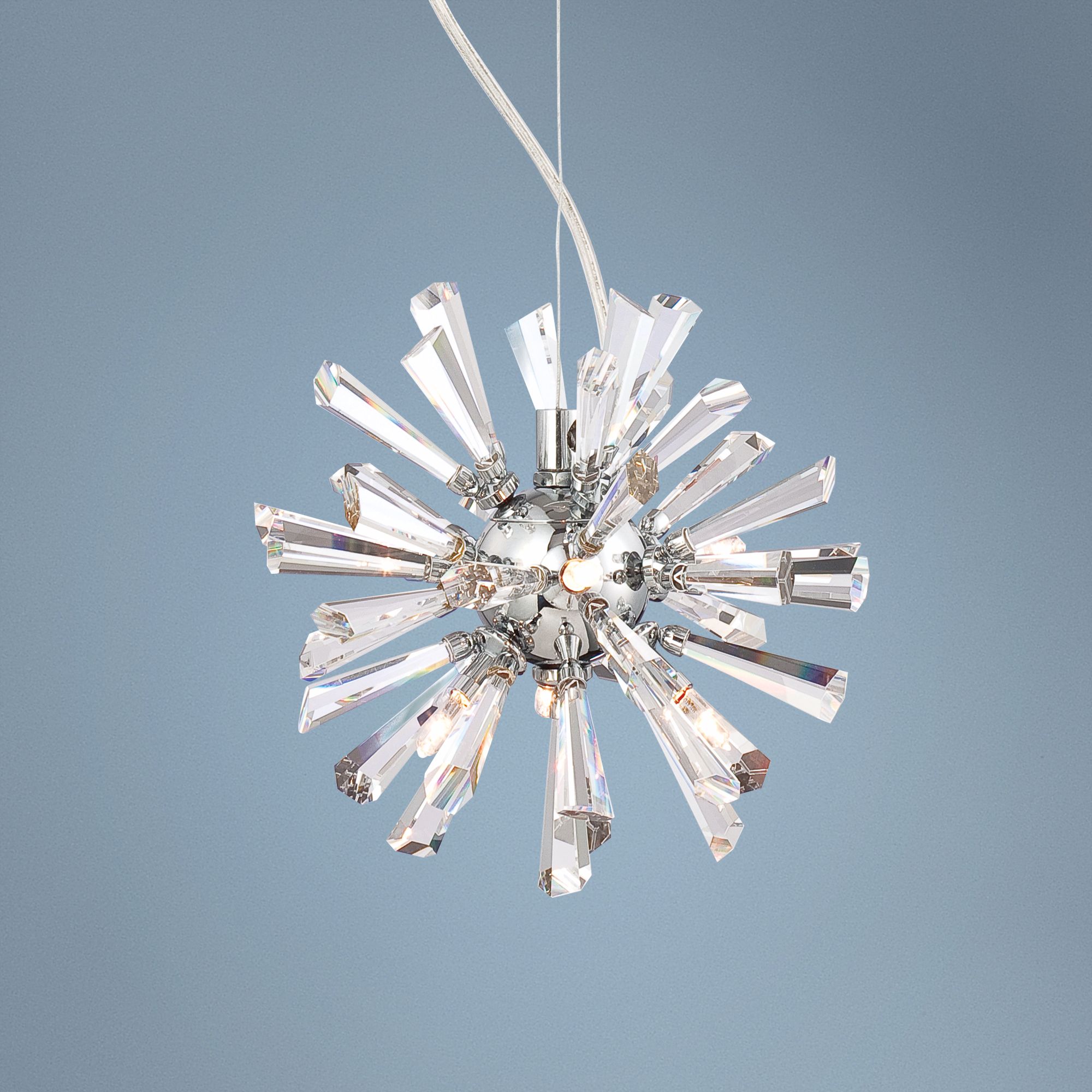 Possini Euro Design Crystal Burst Mini Pendant Light