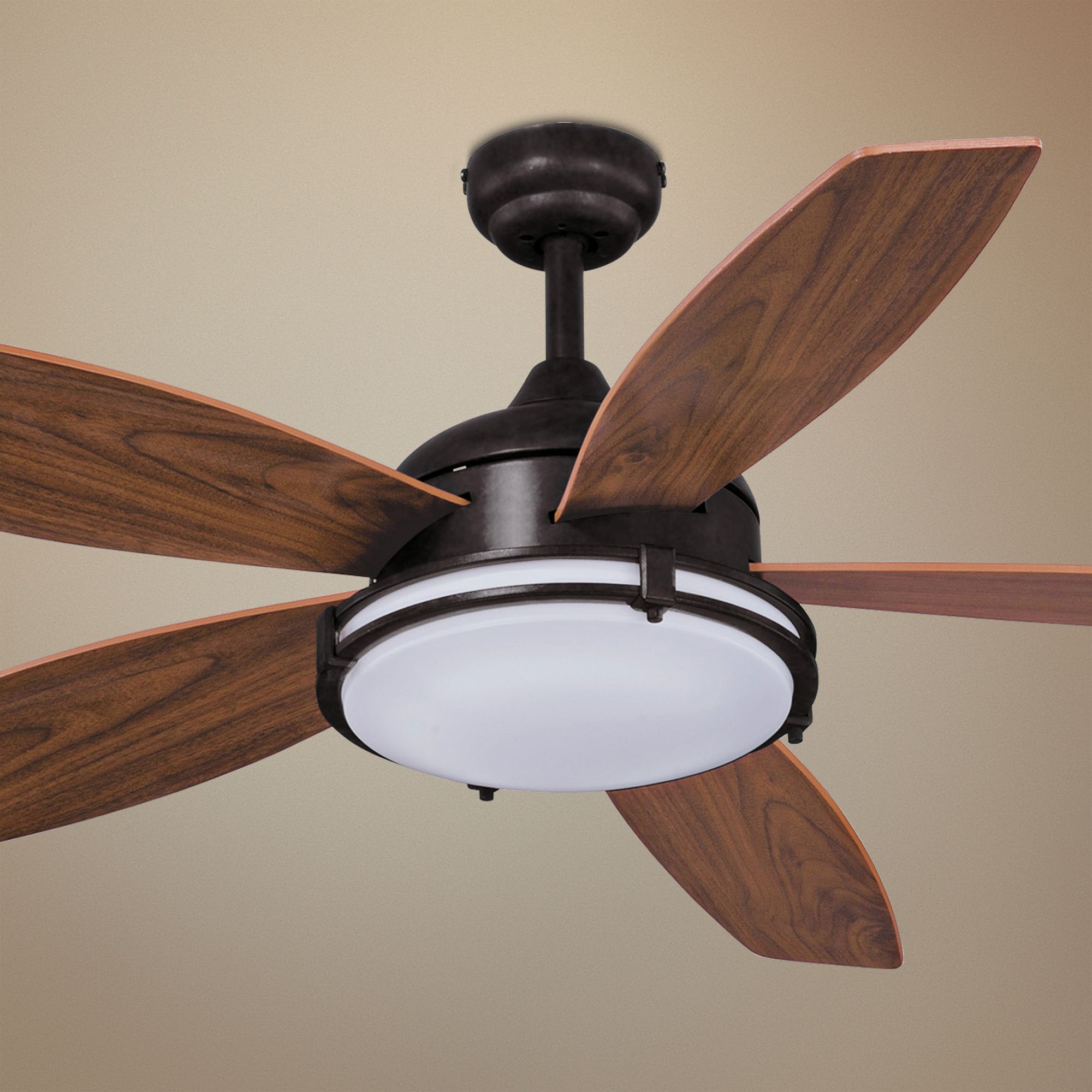 52" Taliesim Oil Burnished Bronze Ceiling Fan