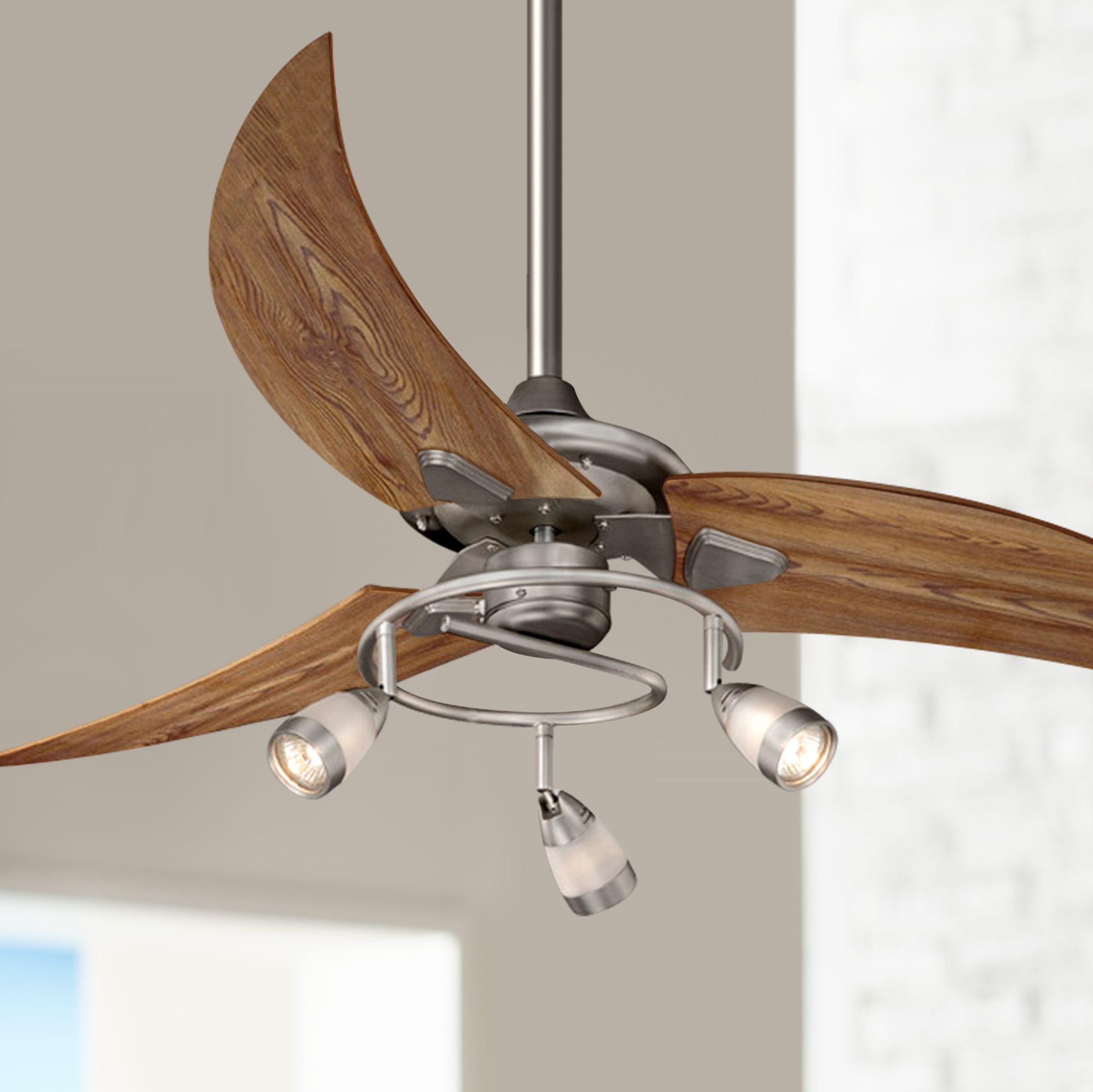 48" Picard Brushed Nickel Ceiling Fan