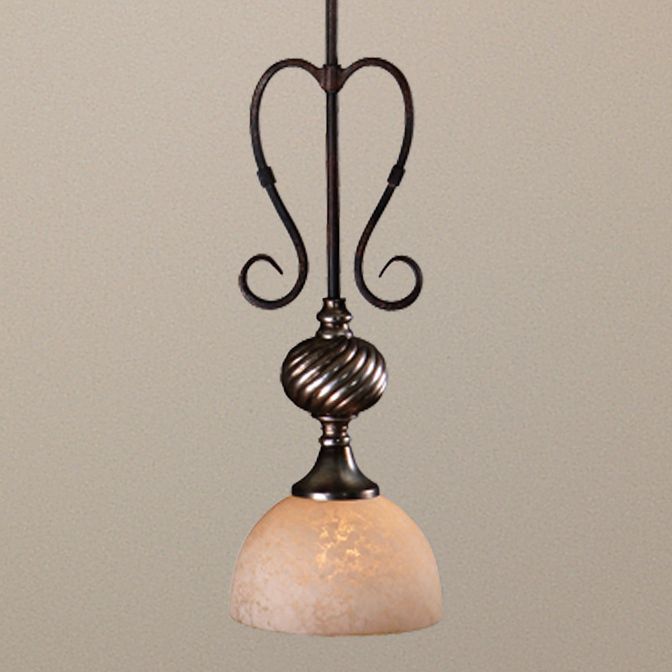 Uttermost Berti Single Light Mini Pendant Chandelier