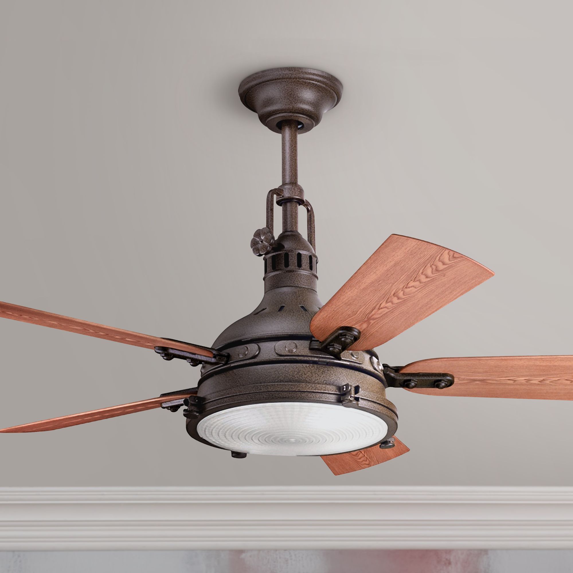 44" Kichler Hatteras Bay Tannery Bronze Finish Ceiling Fan