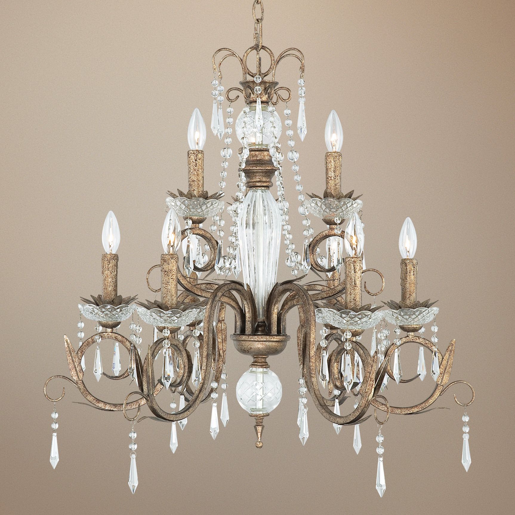 Kathy Ireland European Treasure 28 1/4" Crystal Chandelier