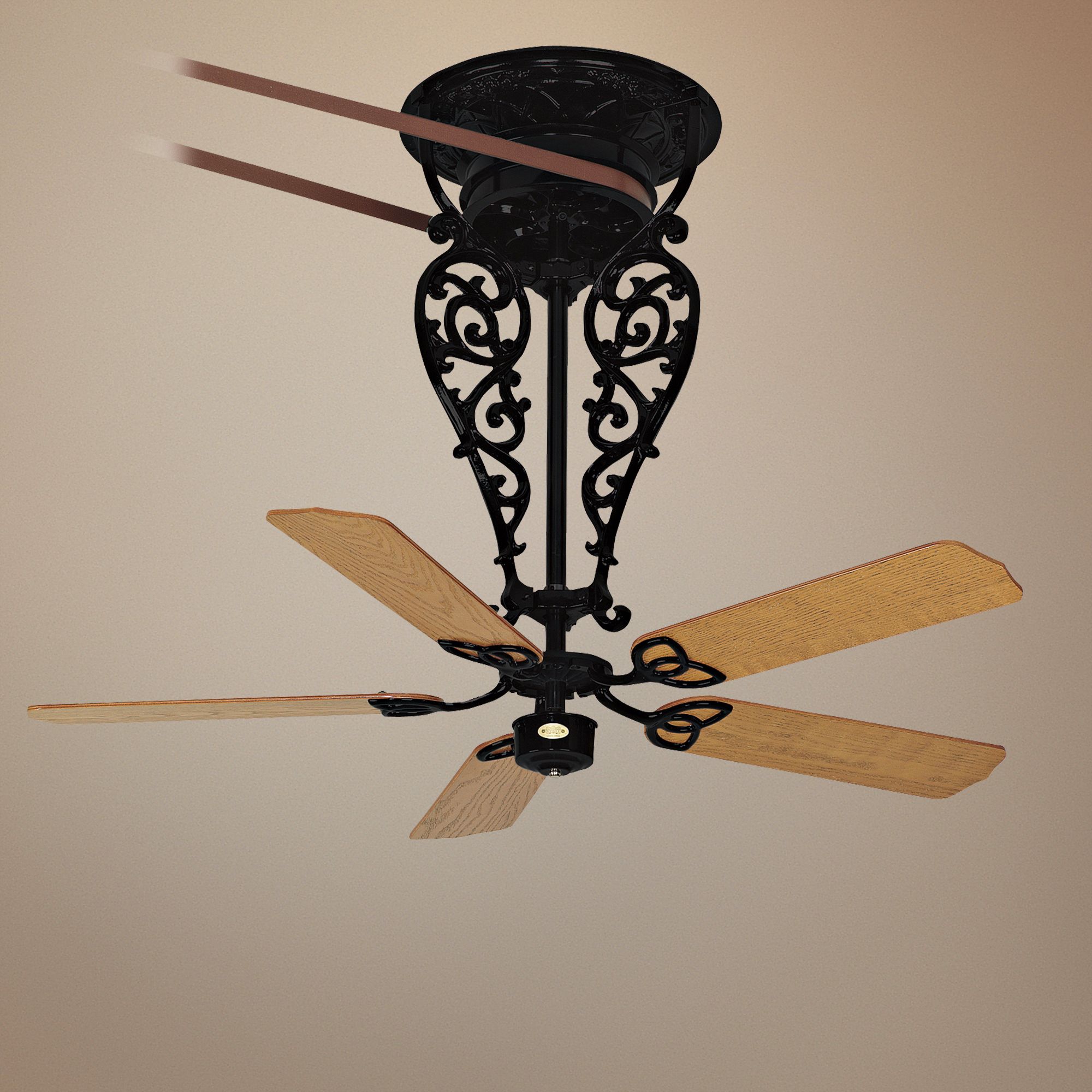 36" Fanimation Bourbon Street Belt-drive Black Ceiling Fan