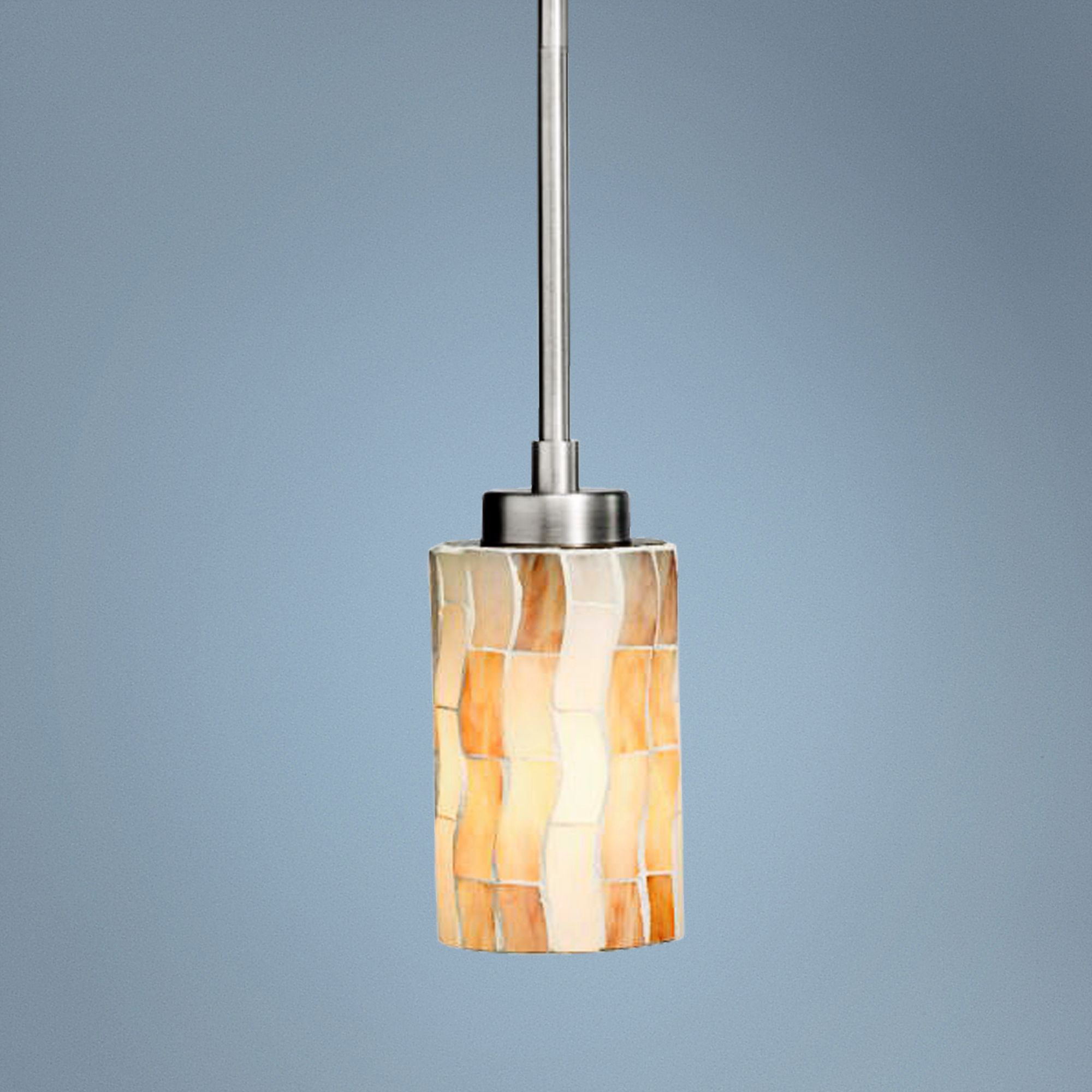 Kichler Modern Mosaic 5" Wide Antique Pewter Mini Pendant