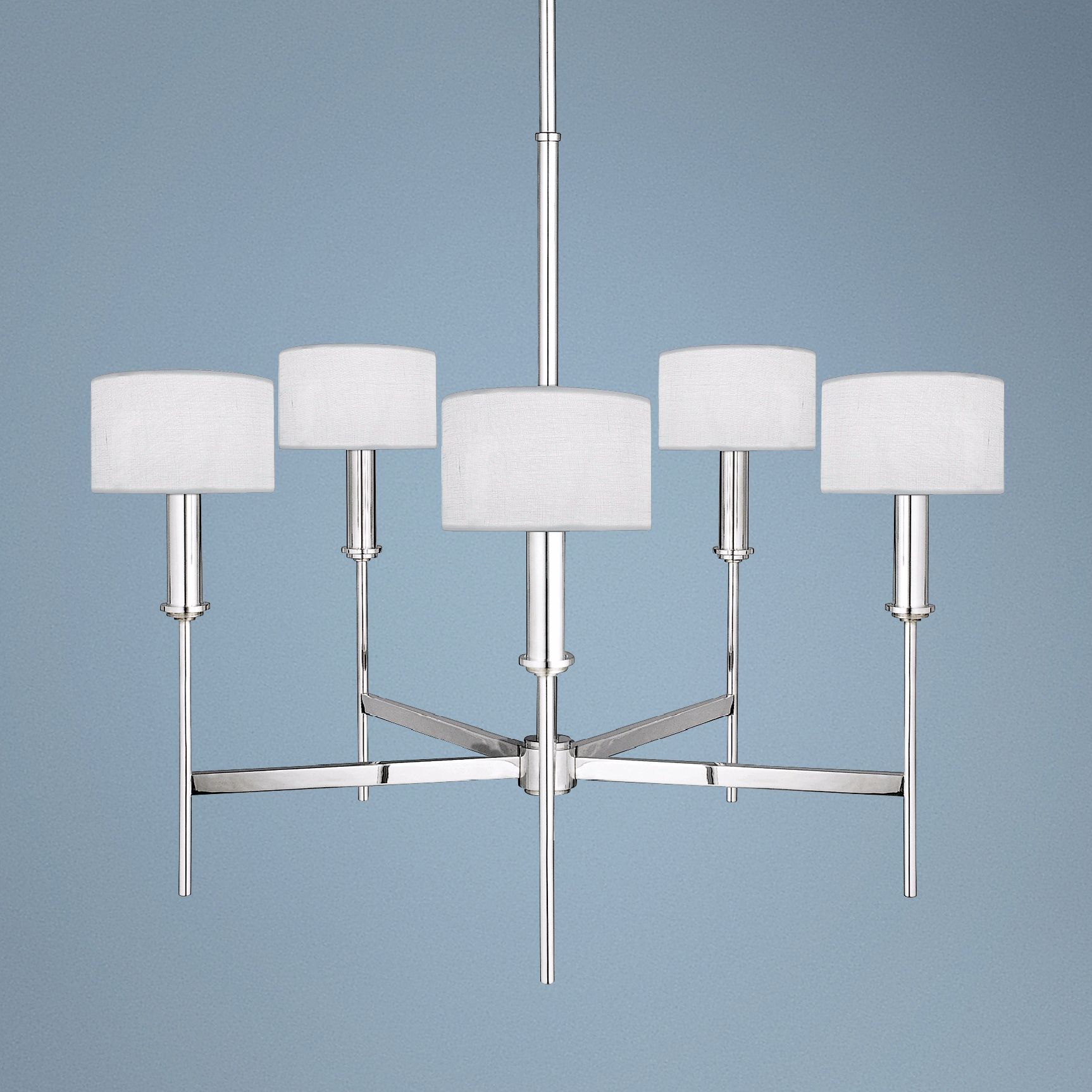 Ferrara Polished Silver 5-Light Chandelier