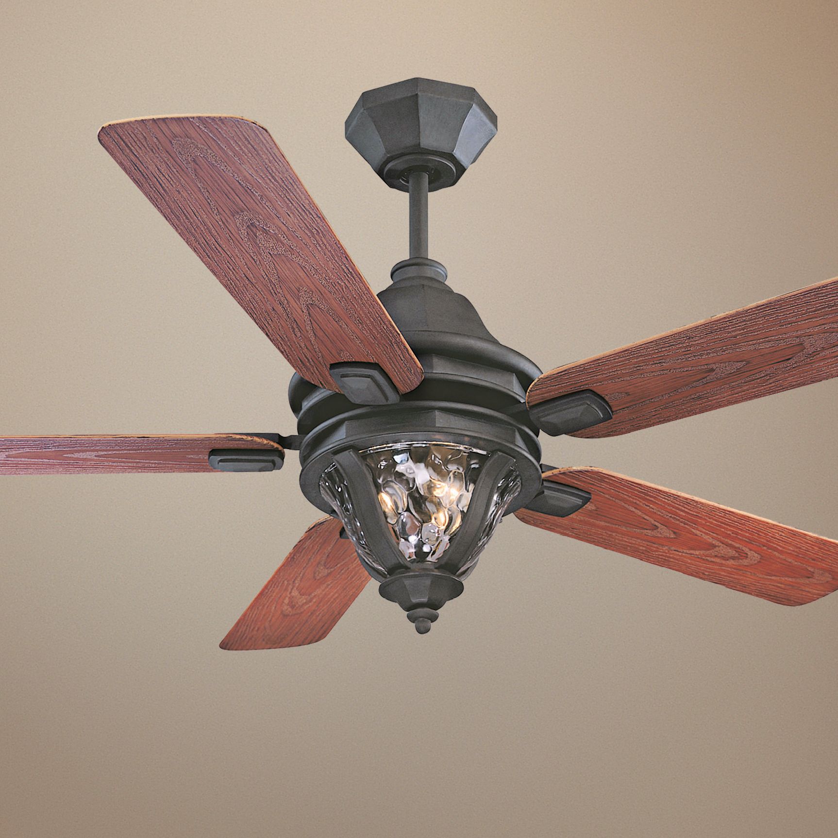52" Savoy House Montecello Horseshoe Black Outdoor Fan