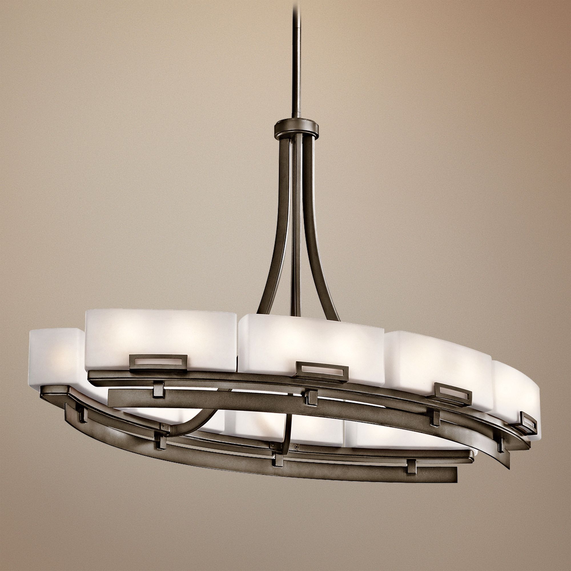 Kichler Leeds 12-Light Oval Large Modern Chandelier