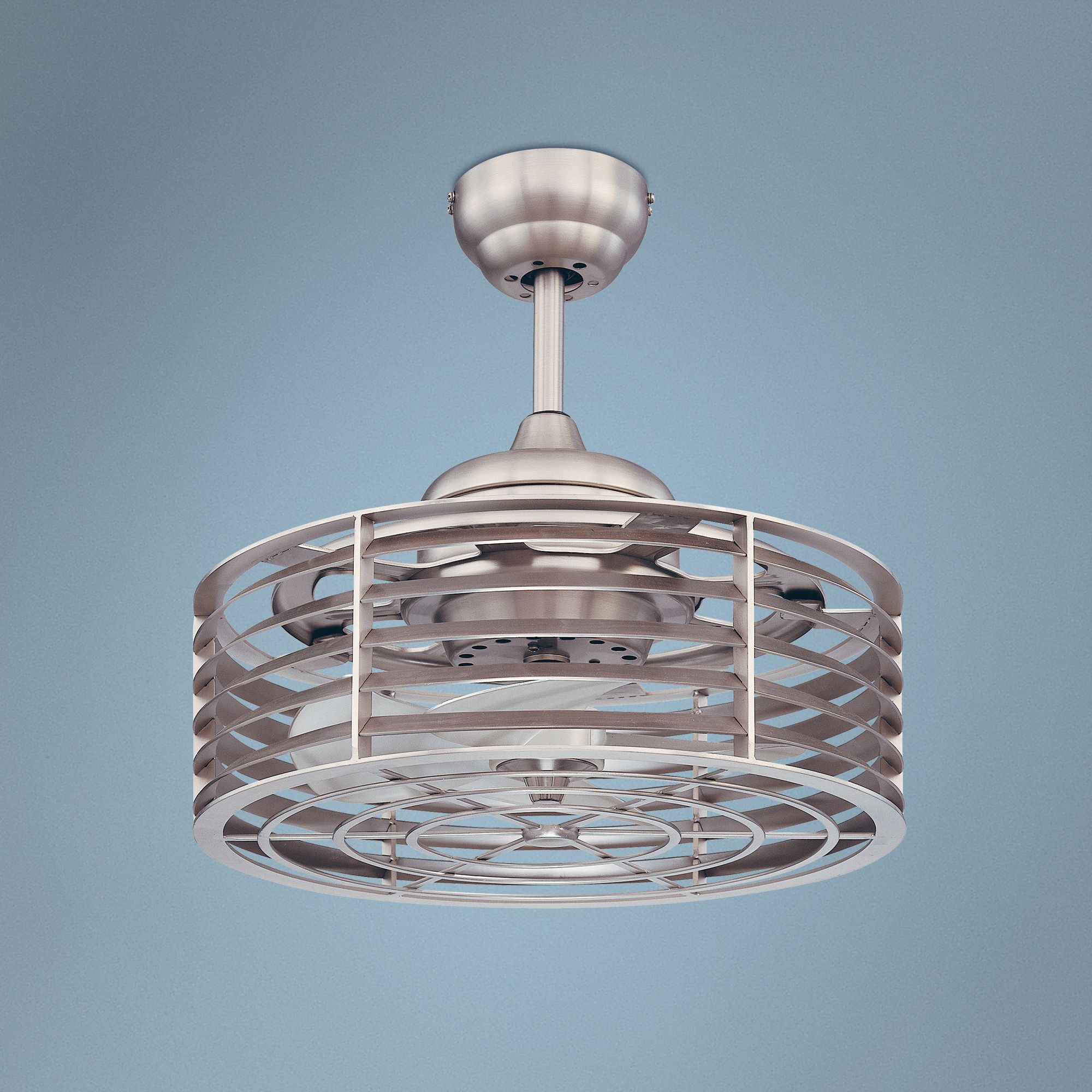 14" Savoy House Sea Side Satin Nickel Ceiling Fan
