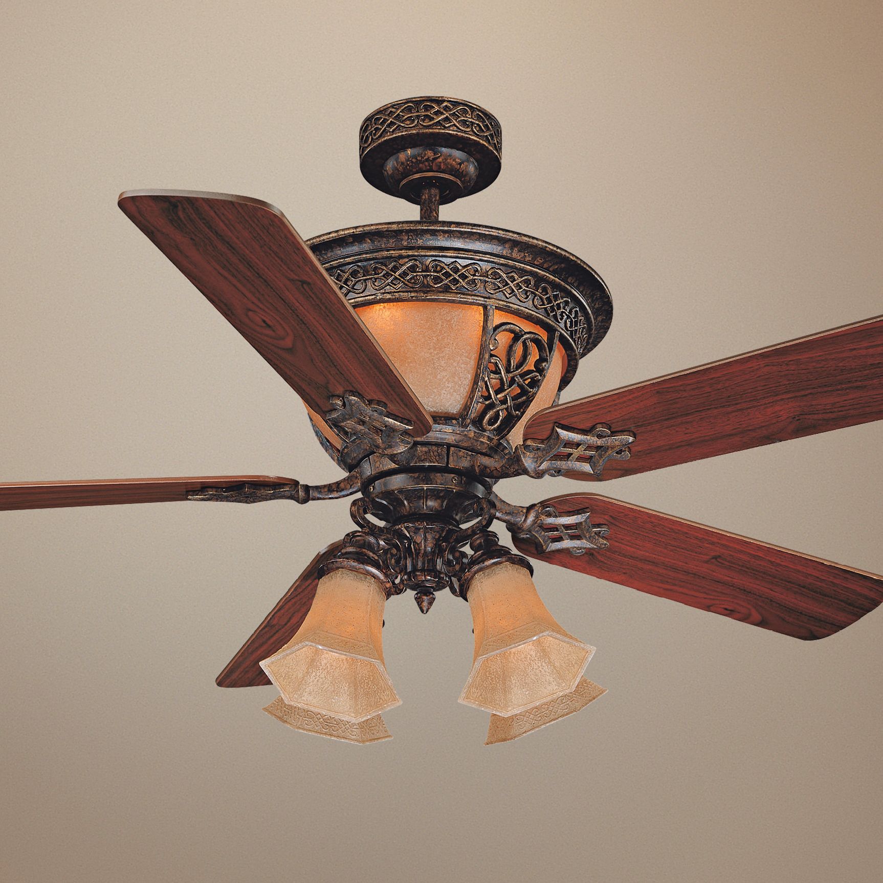 52" Savoy House Artesno Tortoise Shell Ceiling Fan