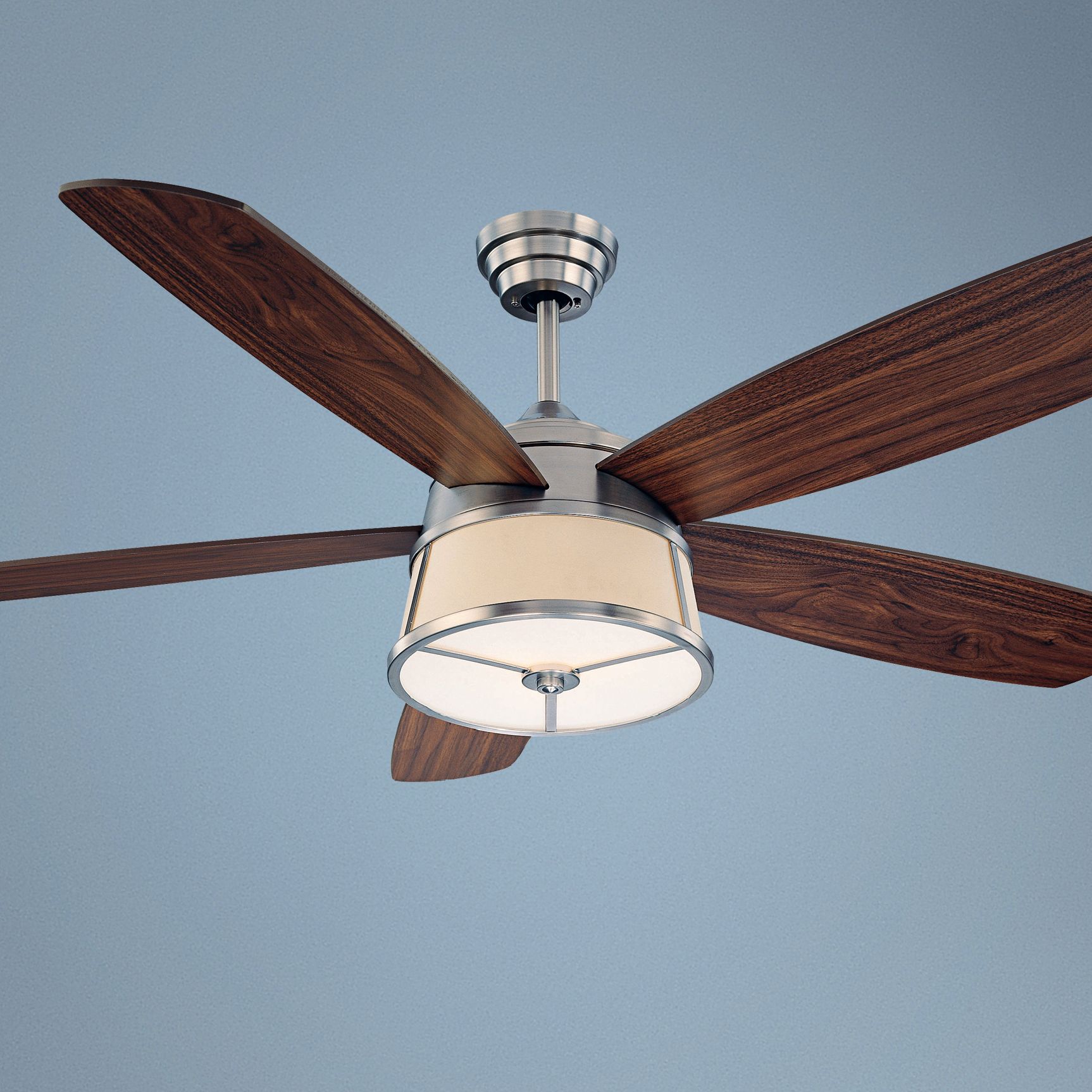52" Savoy House San Remo Satin Nickel Ceiling Fan